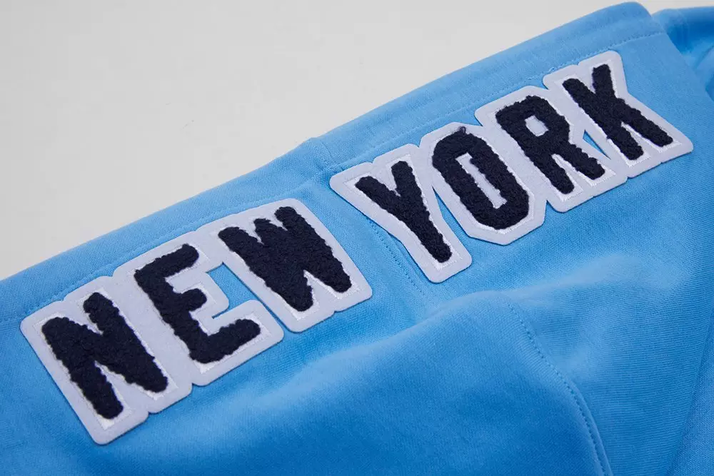 Pro Standard Men's MLB New York Yankees Chenille Pullover Hoodie - BLUE