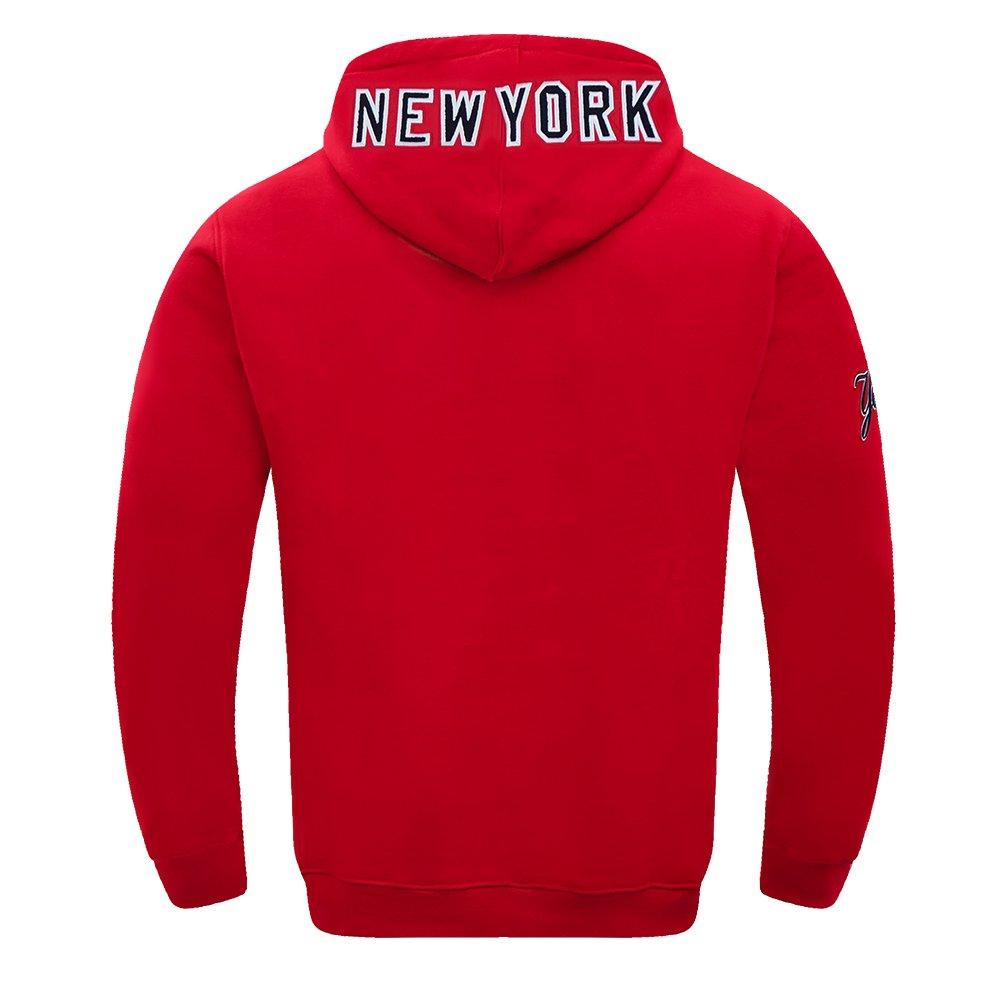 Pro Standard Men's MLB New York Yankees Chenille Pullover Hoodie - RED Thumbnail View 2
