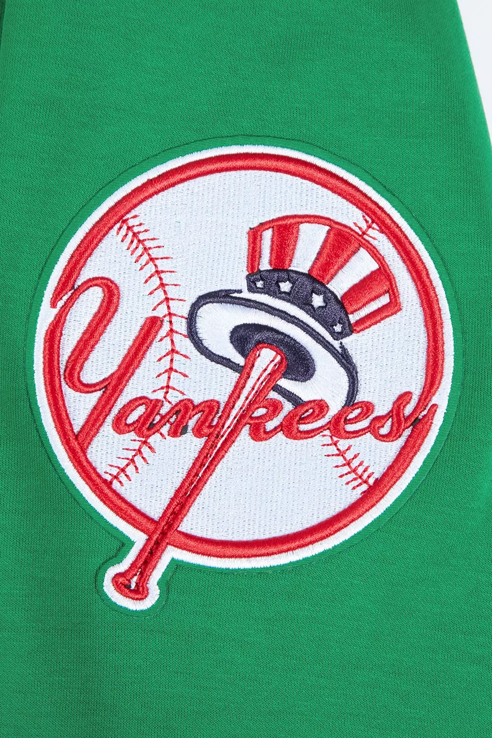 Pro Standard Men's MLB New York Yankees Chenille Pullover Hoodie - GREEN