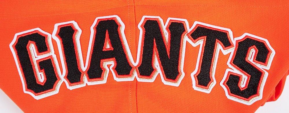 Pro Standard Men's MLB New York Yankees Chenille Pullover Hoodie - ORANGE Thumbnail View 6