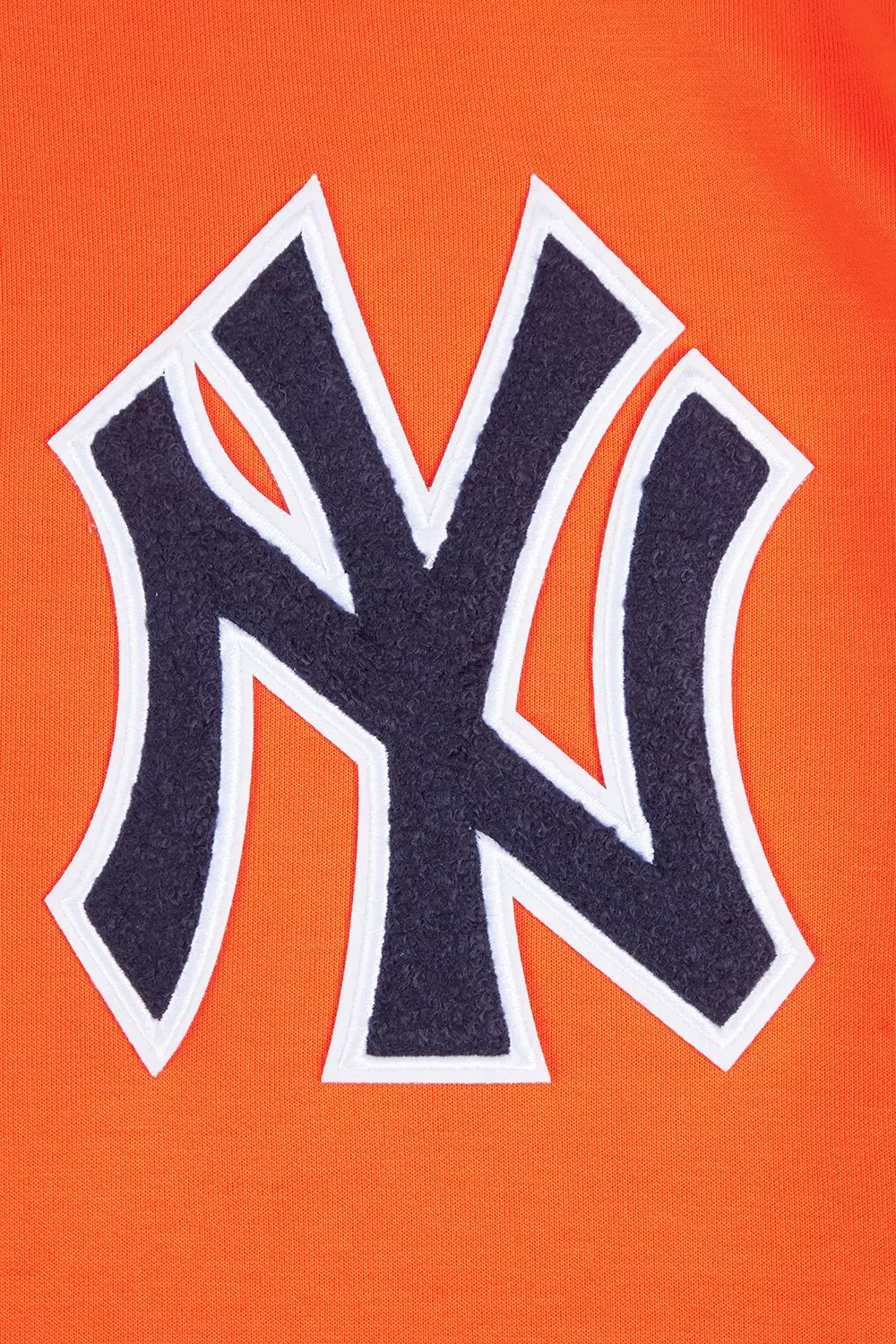 Pro Standard Men's MLB New York Yankees Chenille Pullover Hoodie - ORANGE
