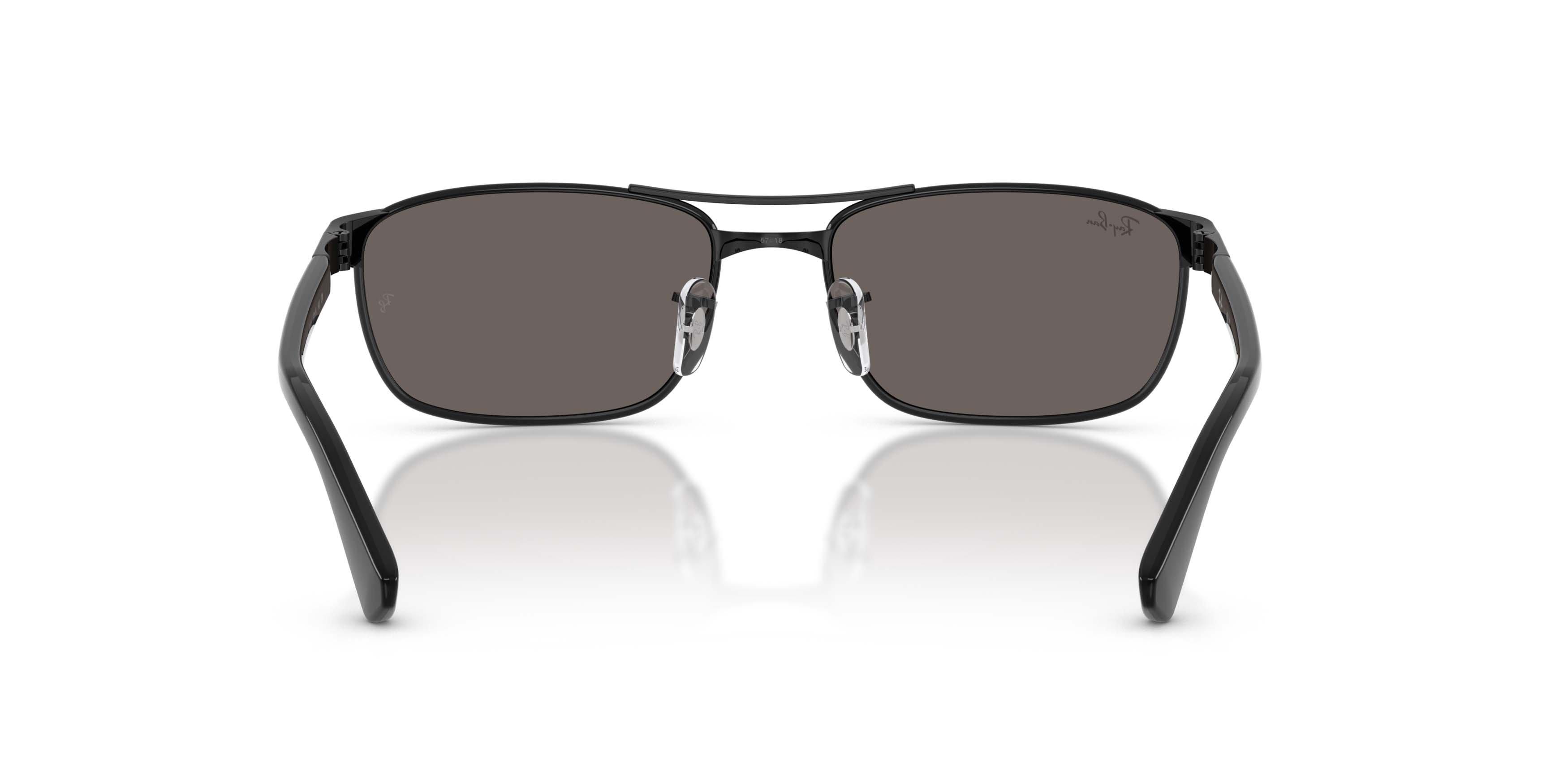 Ray-Ban RB3778 Dark Grey Sunglasses &ndash; Polished Black - BLACK/GREY Thumbnail View 4