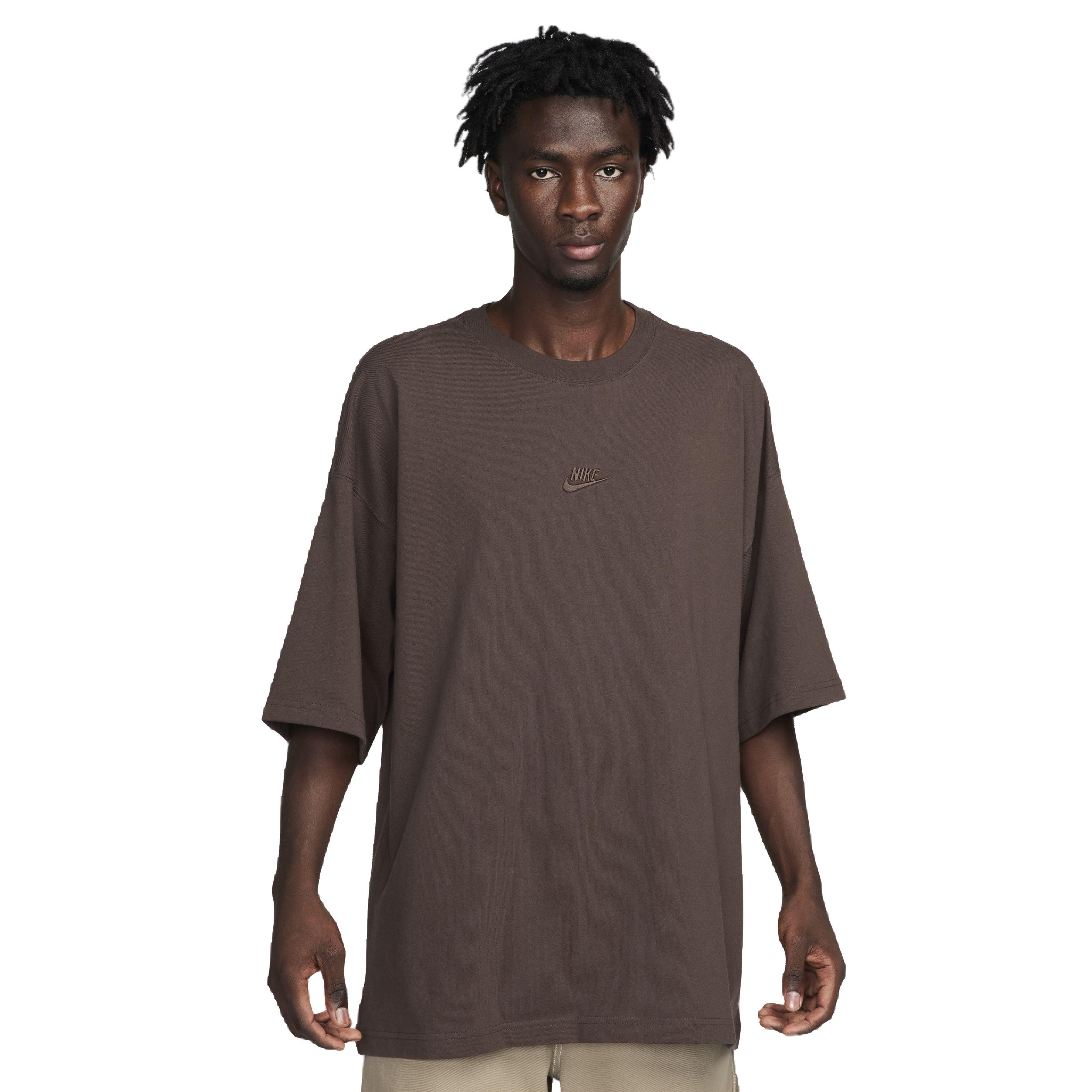 Nike Men's Sportswear Premium Essentials Oversized T-Shirt - Brown - BROWN Thumbnail View 1