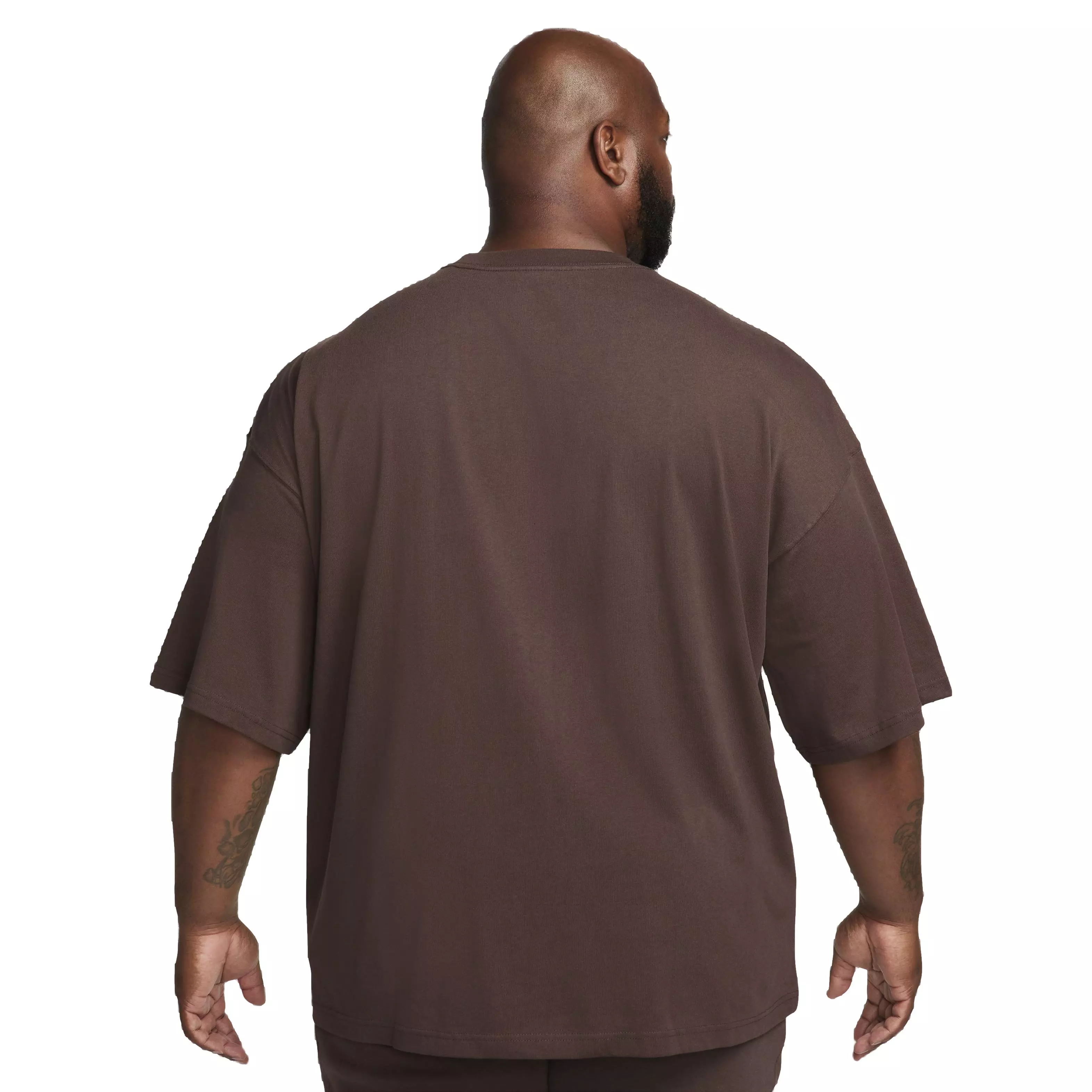 Nike Men's Sportswear Premium Essentials Oversized T-Shirt - Brown - BROWN