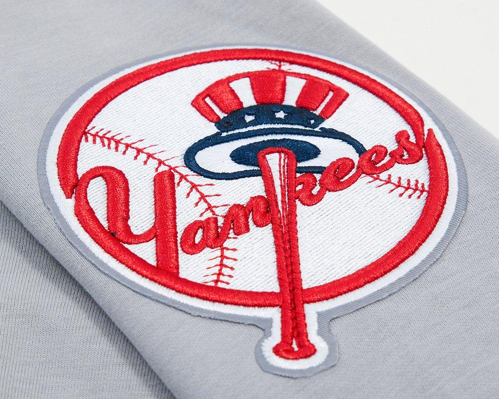 Pro Standard Men's MLB New York Yankees Classic Chenille Full Zip Hooded Jacket - GREY Thumbnail View 6