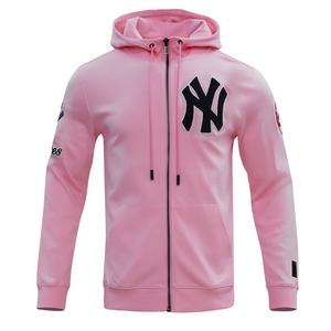 Pro Standard Men's MLB New York Yankees Classic Chenille Full Zip Hooded Jacket