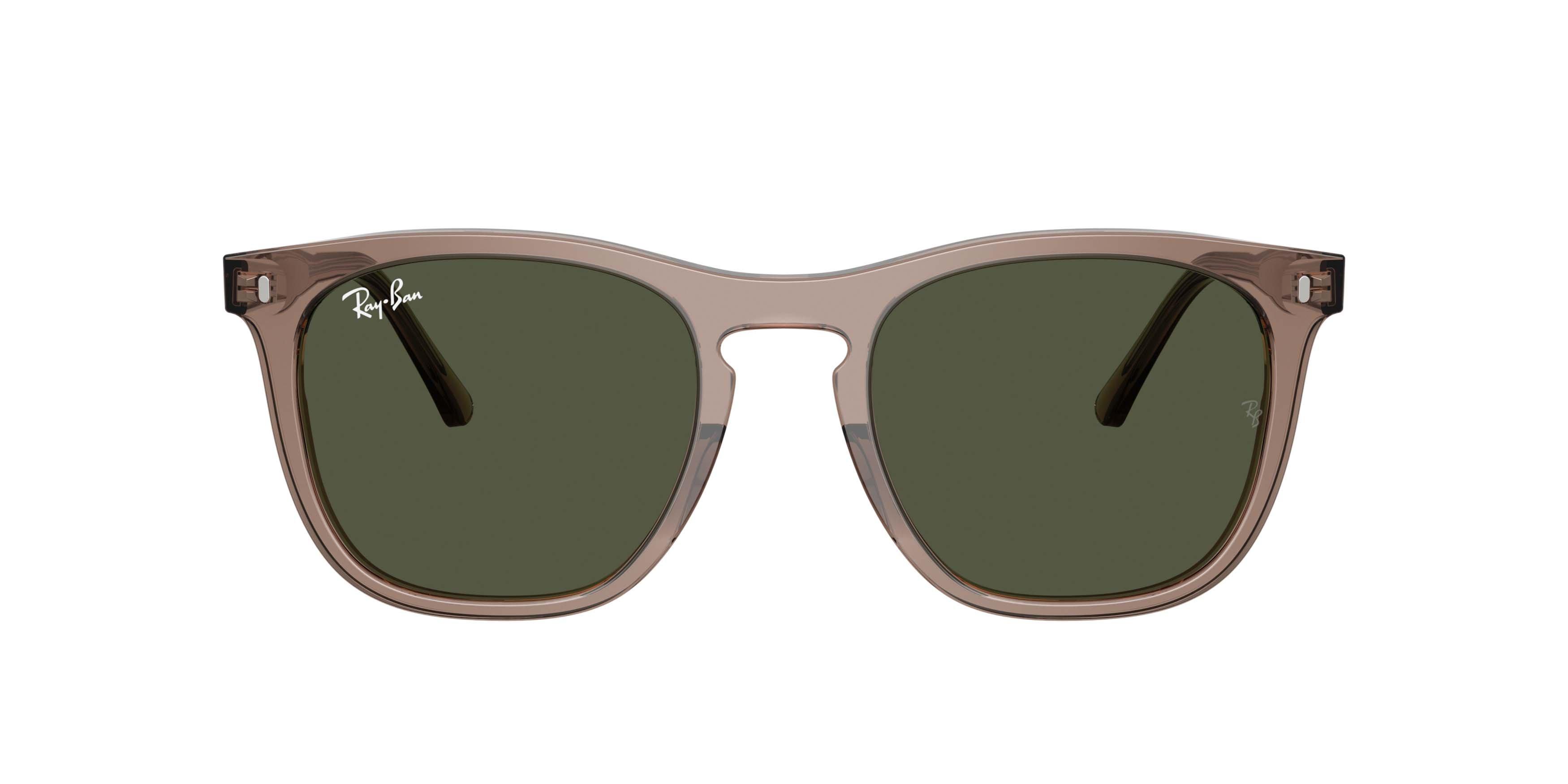 Ray-Ban RB2210 Green Sunglasses &ndash; Polished Transparent Light Brown - LT BROWN Thumbnail View 2