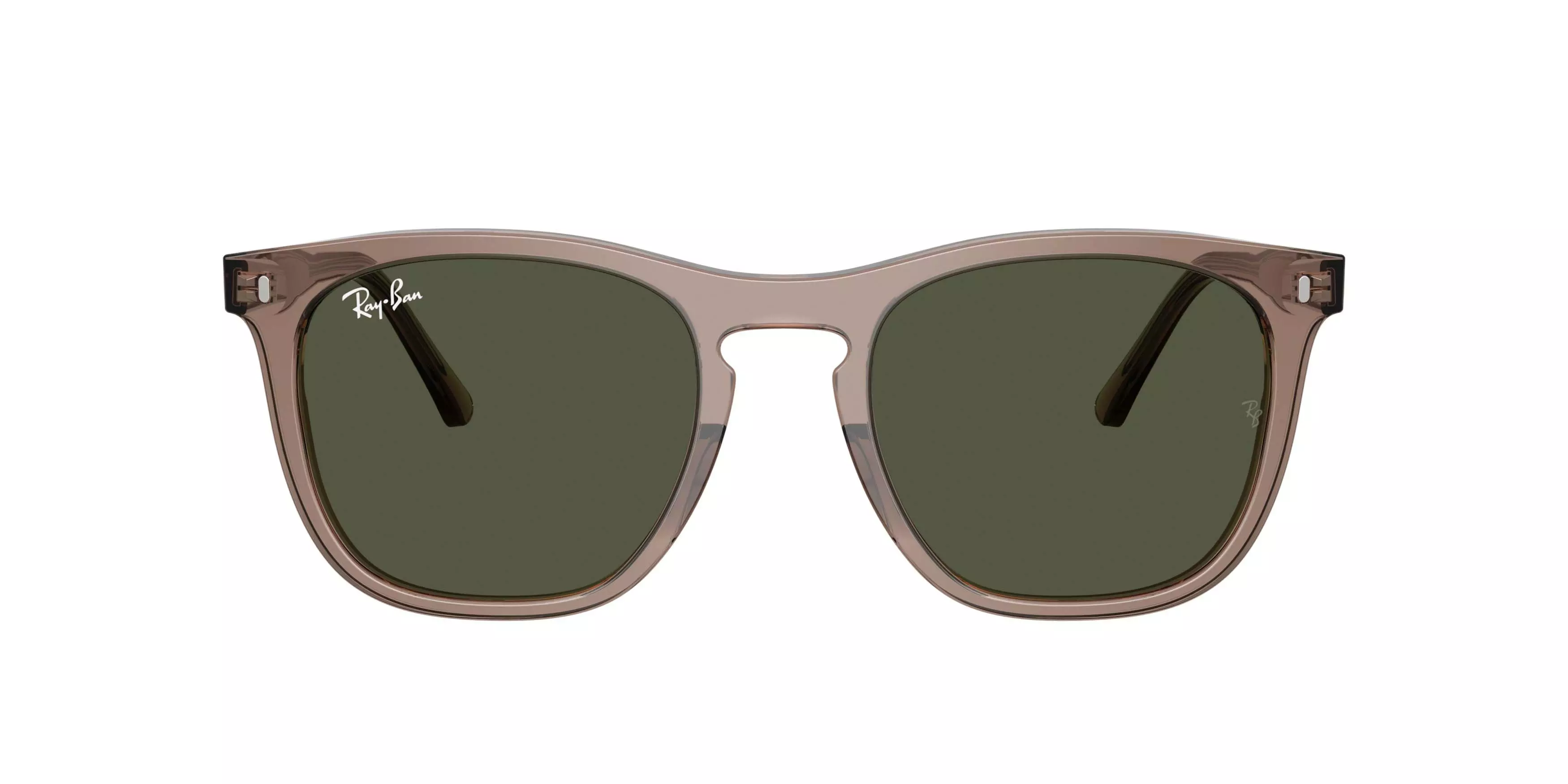 Ray-Ban RB2210 Green Sunglasses &ndash; Polished Transparent Light Brown - LT BROWN