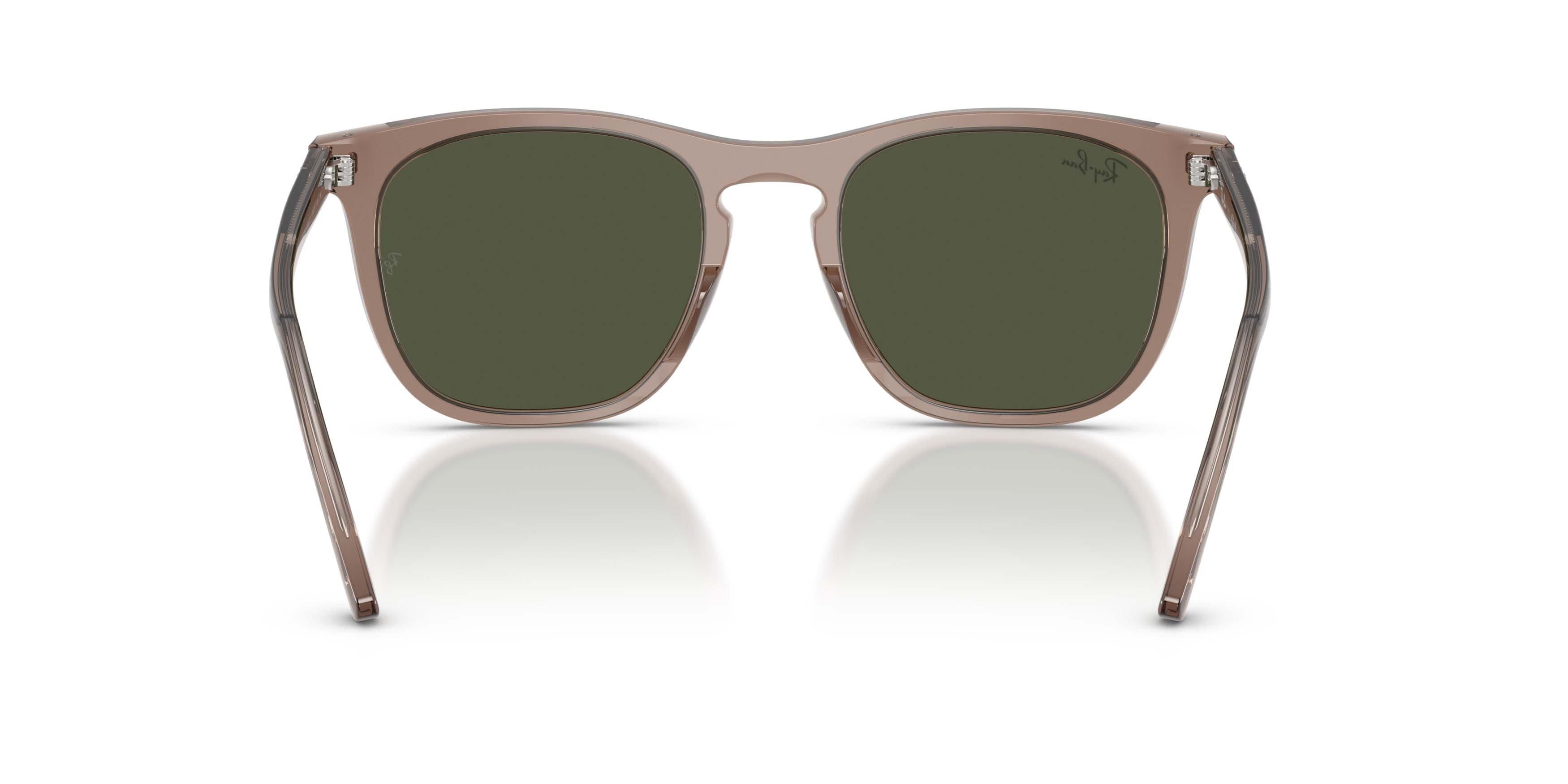 Ray-Ban RB2210 Green Sunglasses &ndash; Polished Transparent Light Brown - LT BROWN Thumbnail View 4