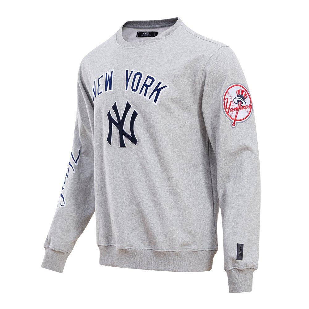 Pro Standard Men's MLB New York Yankees Classic Crewneck - GREY Thumbnail View 3
