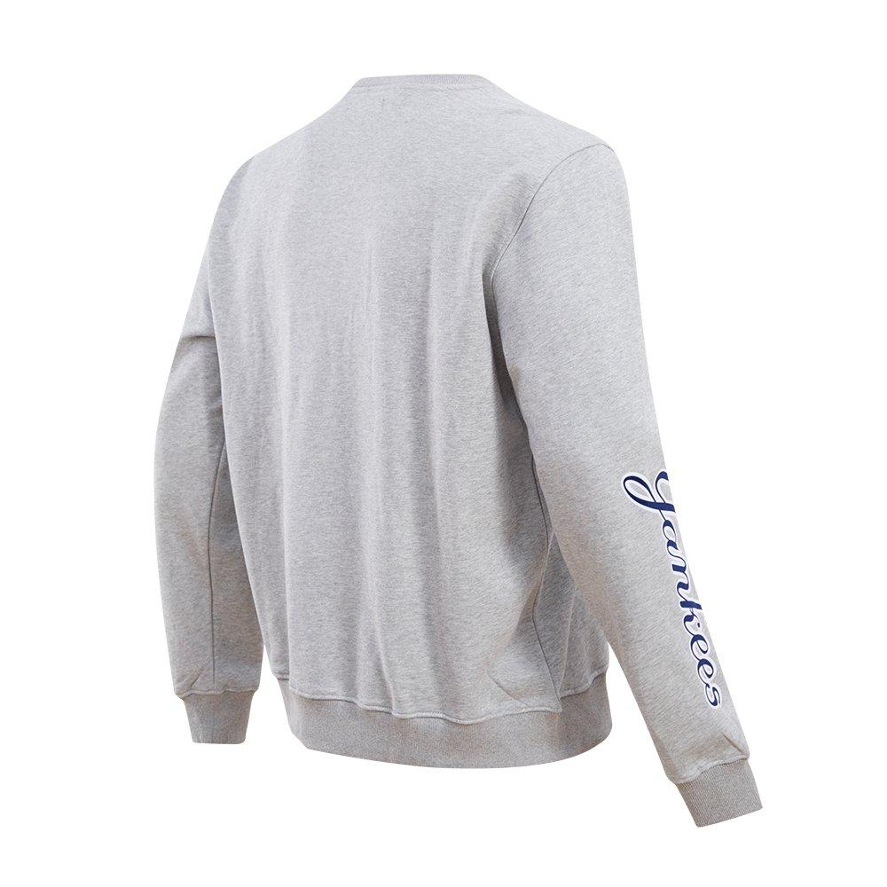 Pro Standard Men's MLB New York Yankees Classic Crewneck - GREY Thumbnail View 4