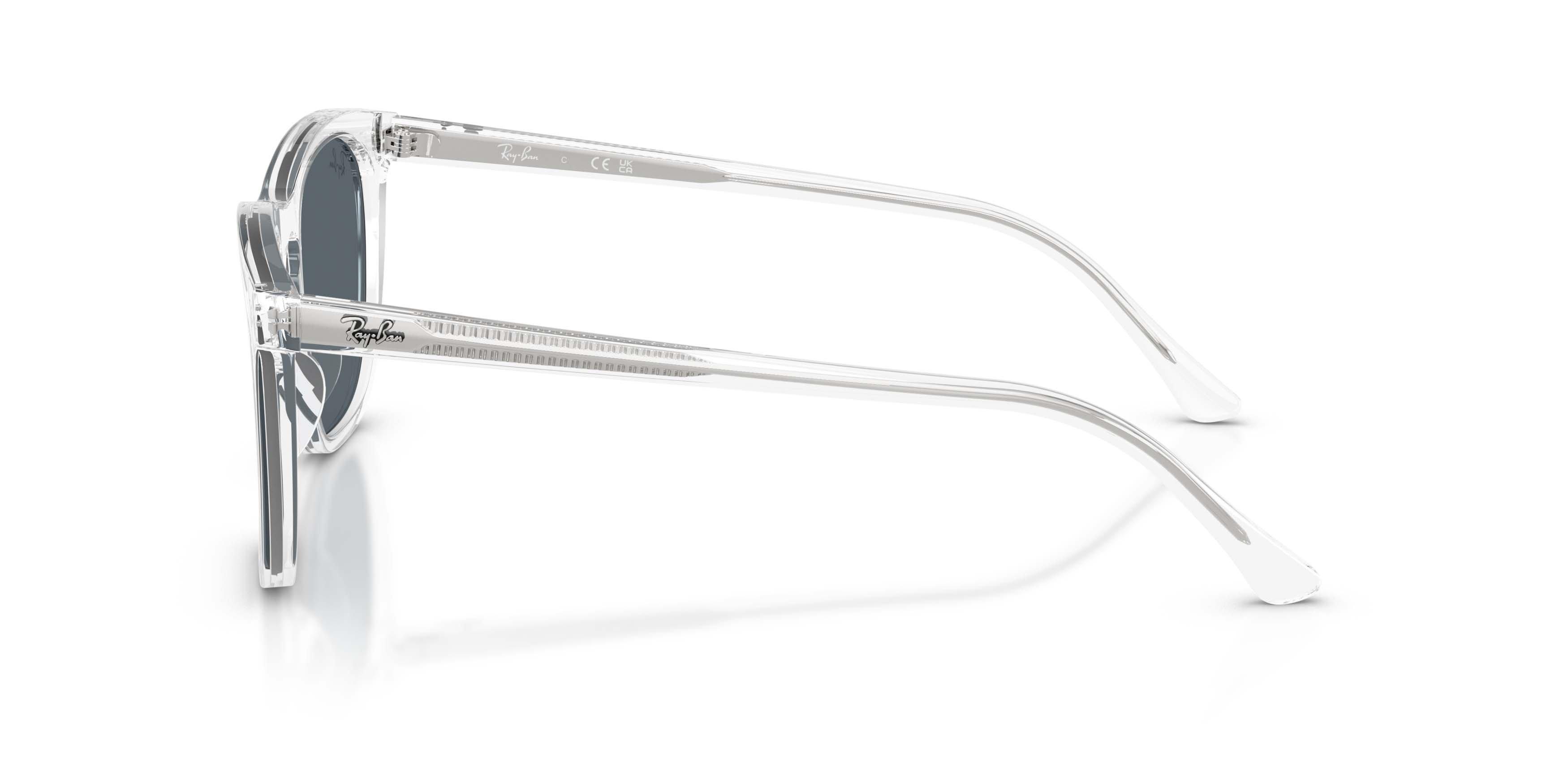 Ray-Ban RB2210 Blue Sunglasses &ndash; Polished Transparent - CLEAR/BLUE Thumbnail View 6