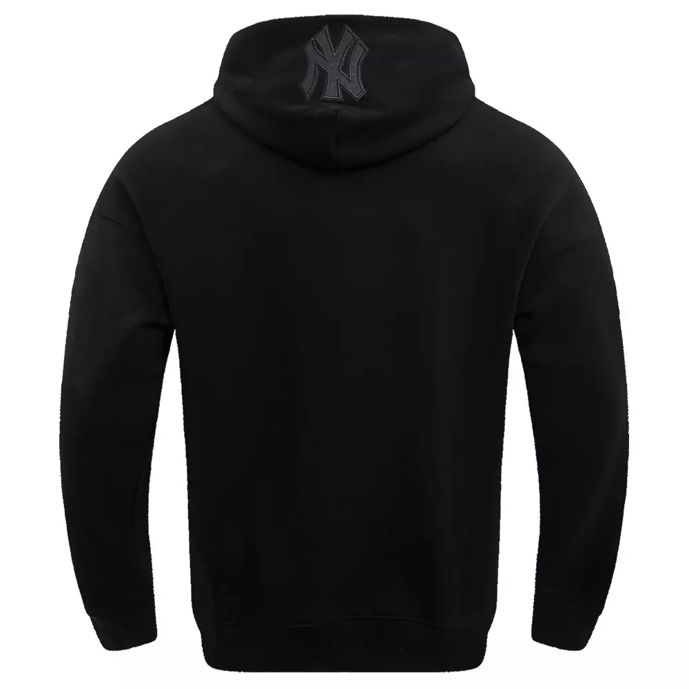 Pro Standard Men's MLB New York Yankees Neutral Drop Shoulder Pullover Hoodie - BLACK