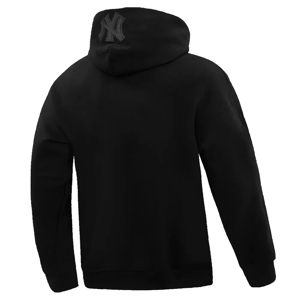 Pro Standard Men's MLB New York Yankees Neutral Drop Shoulder Pullover Hoodie - BLACK