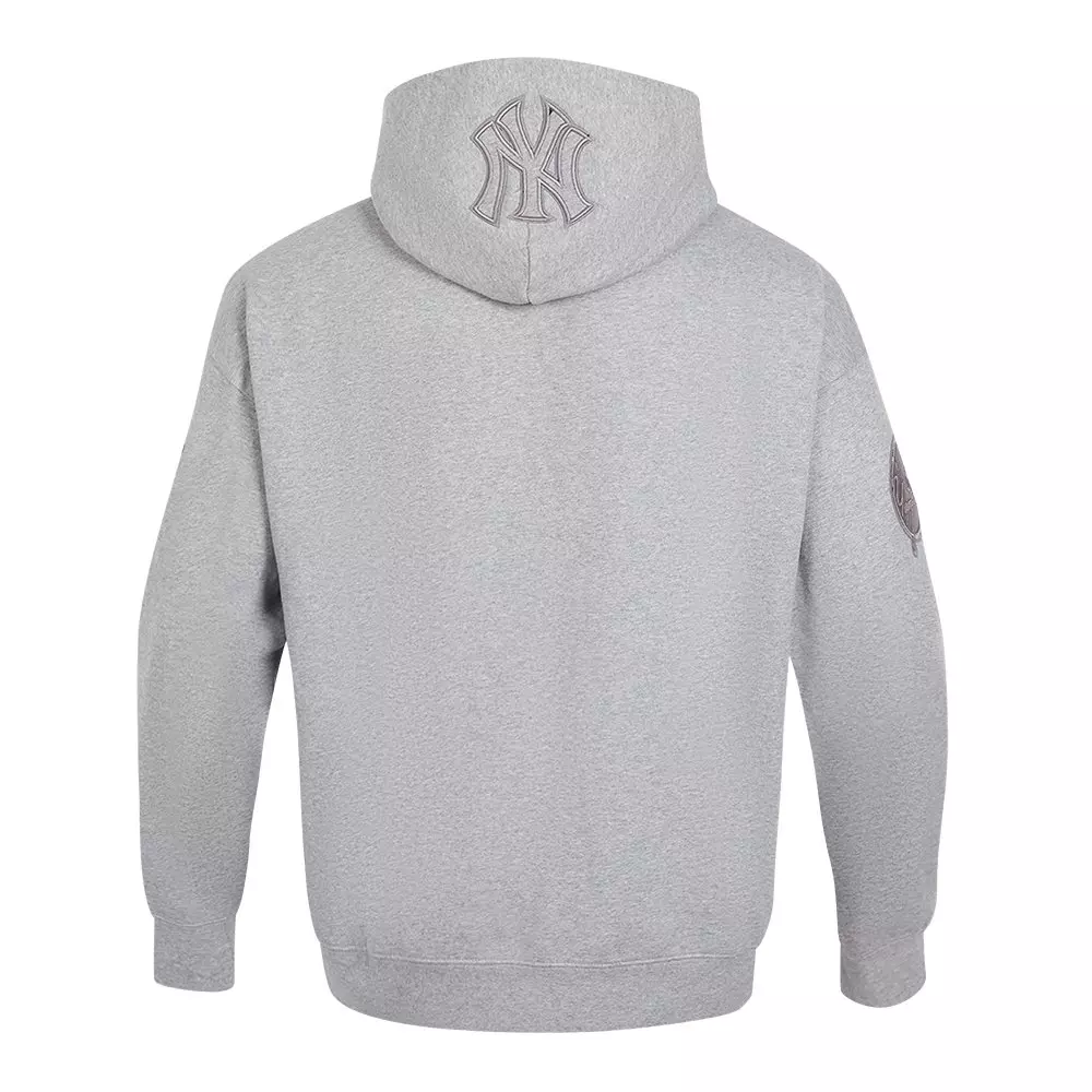 Pro Standard Men's MLB New York Yankees Neutral Drop Shoulder Pullover Hoodie - DK GREY