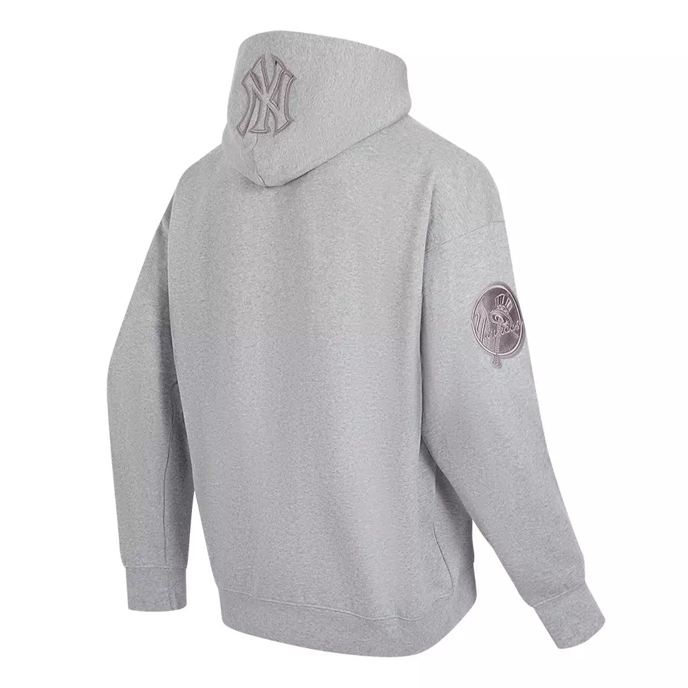 Pro Standard Men's MLB New York Yankees Neutral Drop Shoulder Pullover Hoodie - DK GREY