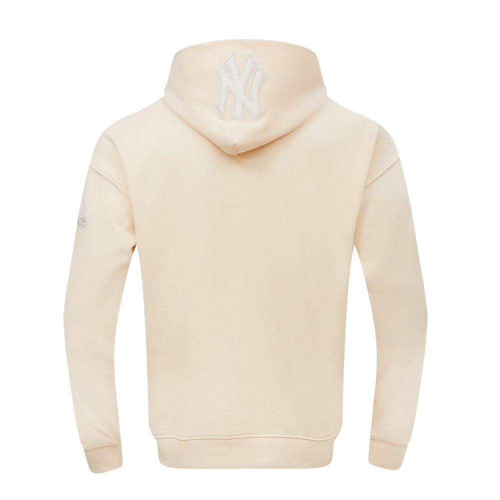 Pro Standard Men's MLB New York Yankees Neutral Drop Shoulder Pullover Hoodie - CREAM Thumbnail View 2
