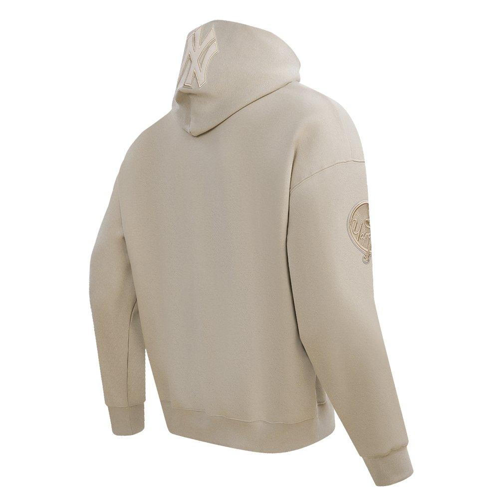 Pro Standard Men's MLB New York Yankees Neutral Drop Shoulder Pullover Hoodie - BROWN