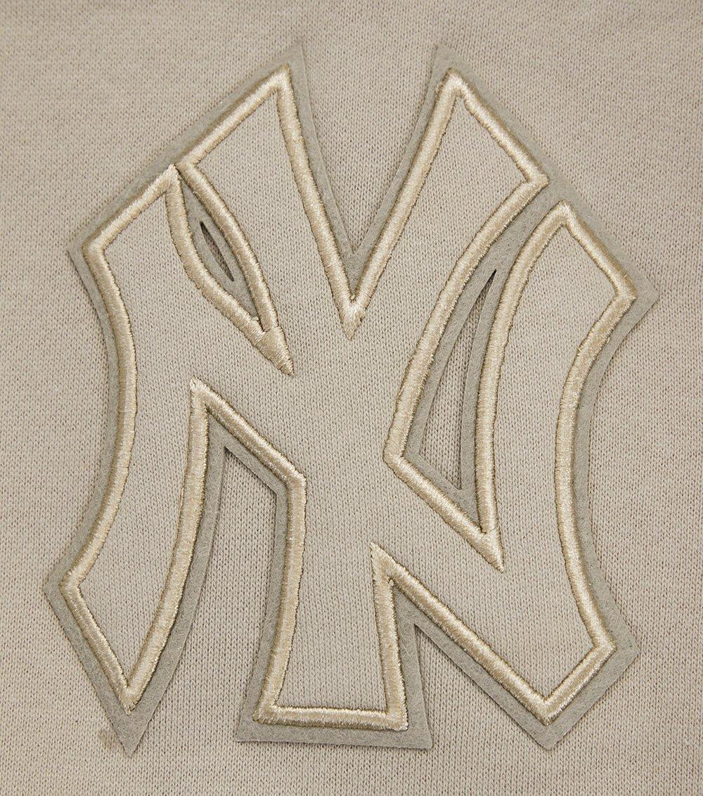 Pro Standard Men's MLB New York Yankees Neutral Drop Shoulder Pullover Hoodie - BROWN
