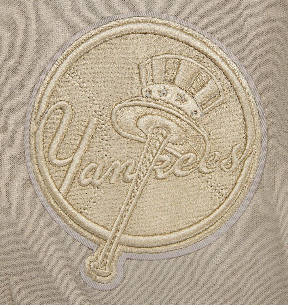 Pro Standard Men's MLB New York Yankees Neutral Drop Shoulder Pullover Hoodie - BROWN