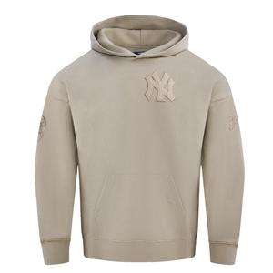 Pro Standard Men's MLB New York Yankees Neutral Drop Shoulder Pullover Hoodie - BROWN
