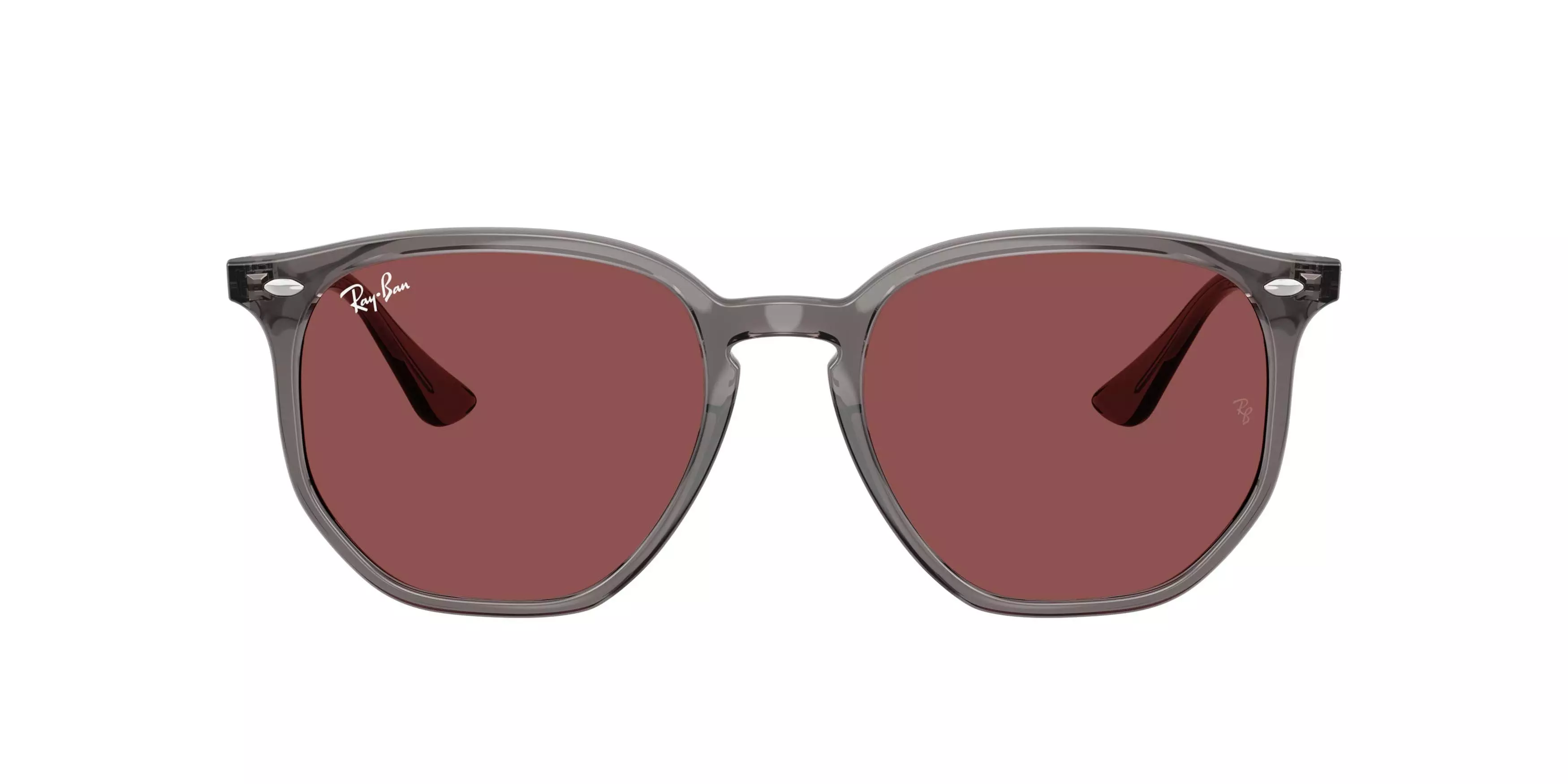 Ray-Ban RB4306 Dark Violet Sunglasses &ndash; Matte Opal Grey - GREY/PURPLE