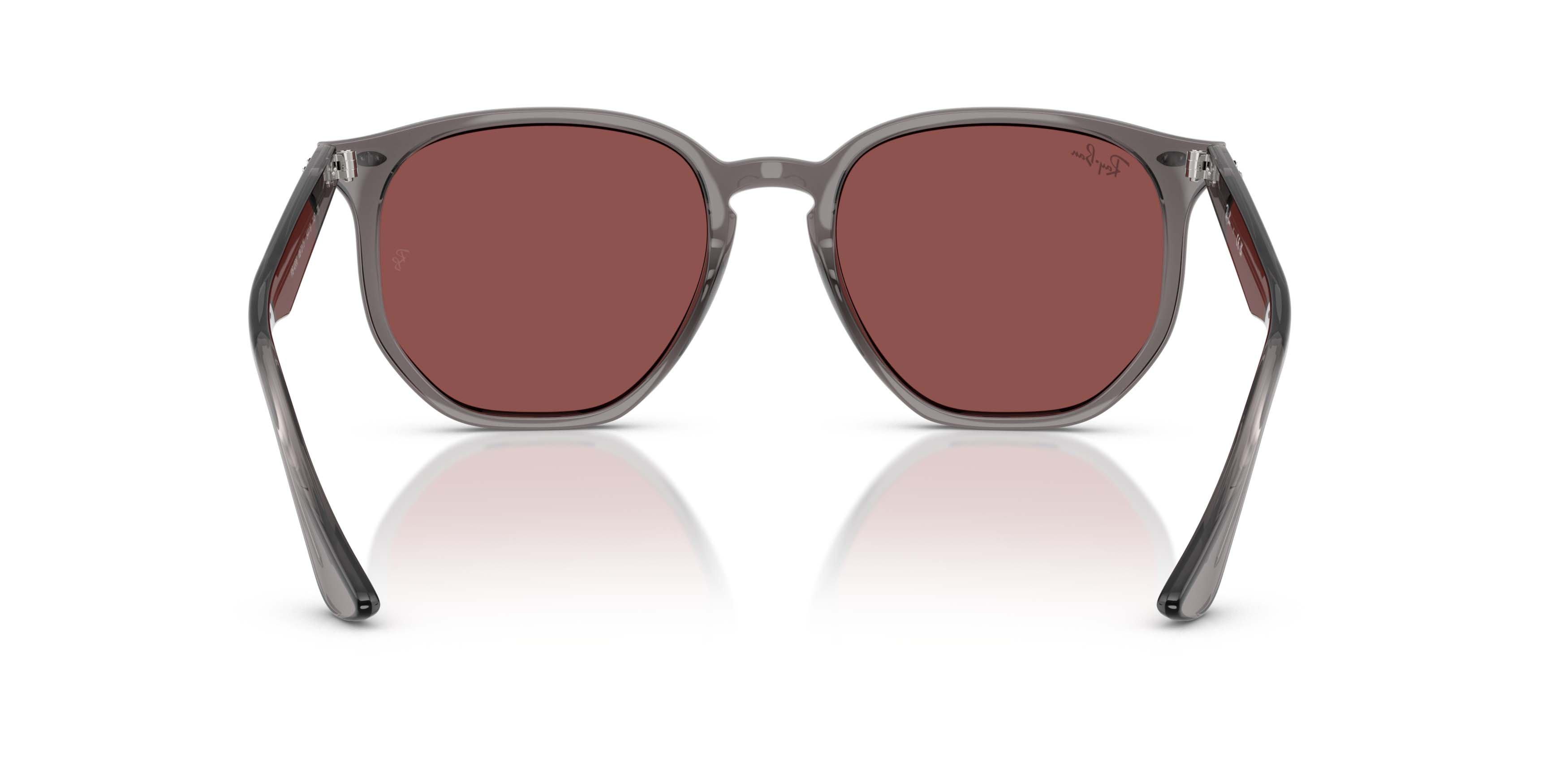 Ray-Ban RB4306 Dark Violet Sunglasses &ndash; Matte Opal Grey - GREY/PURPLE Thumbnail View 4