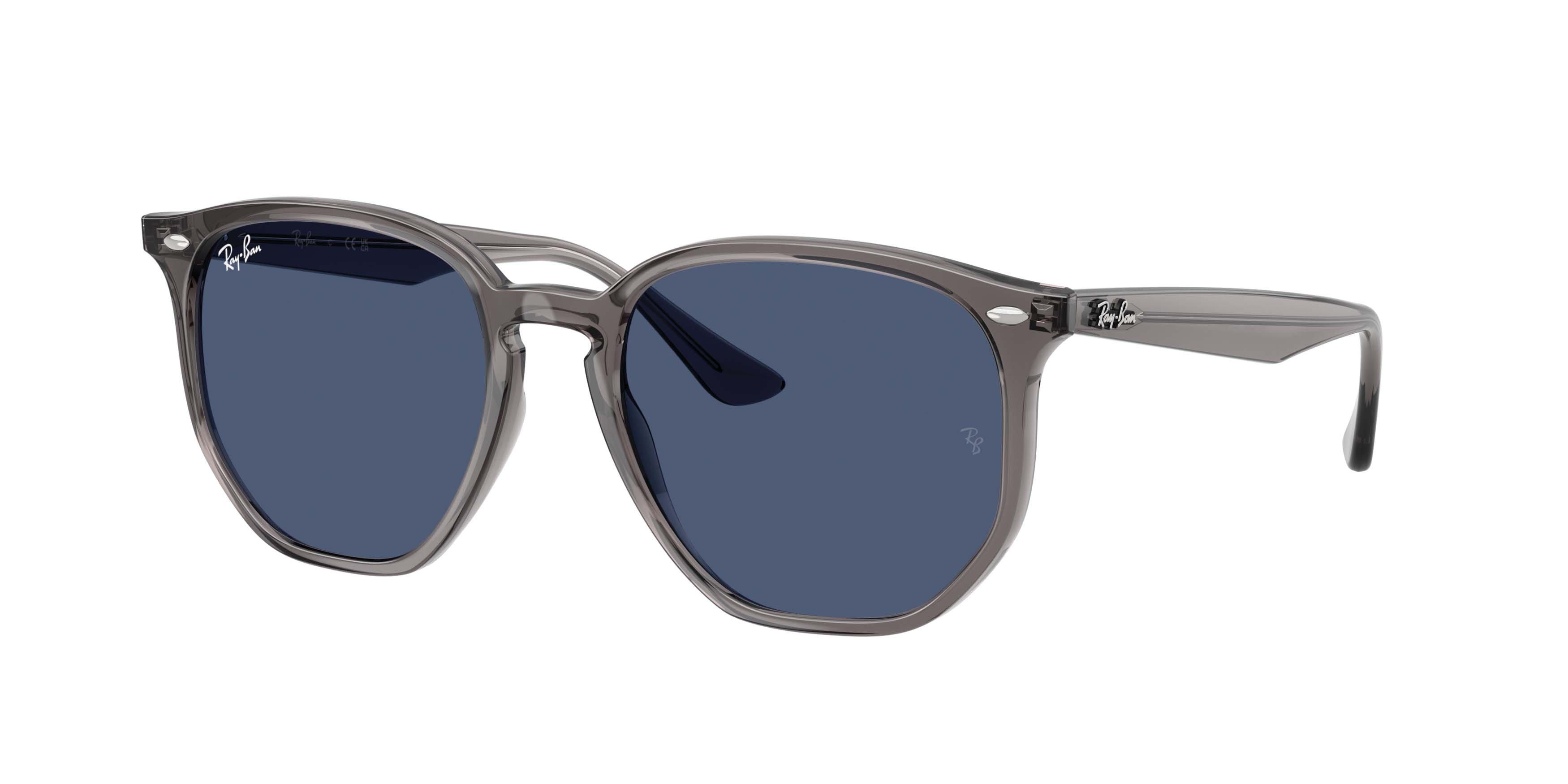 Ray-Ban RB4306 Dark Blue Sunglasses &ndash; Matte Opal Grey - GREY/BLUE Thumbnail View 1