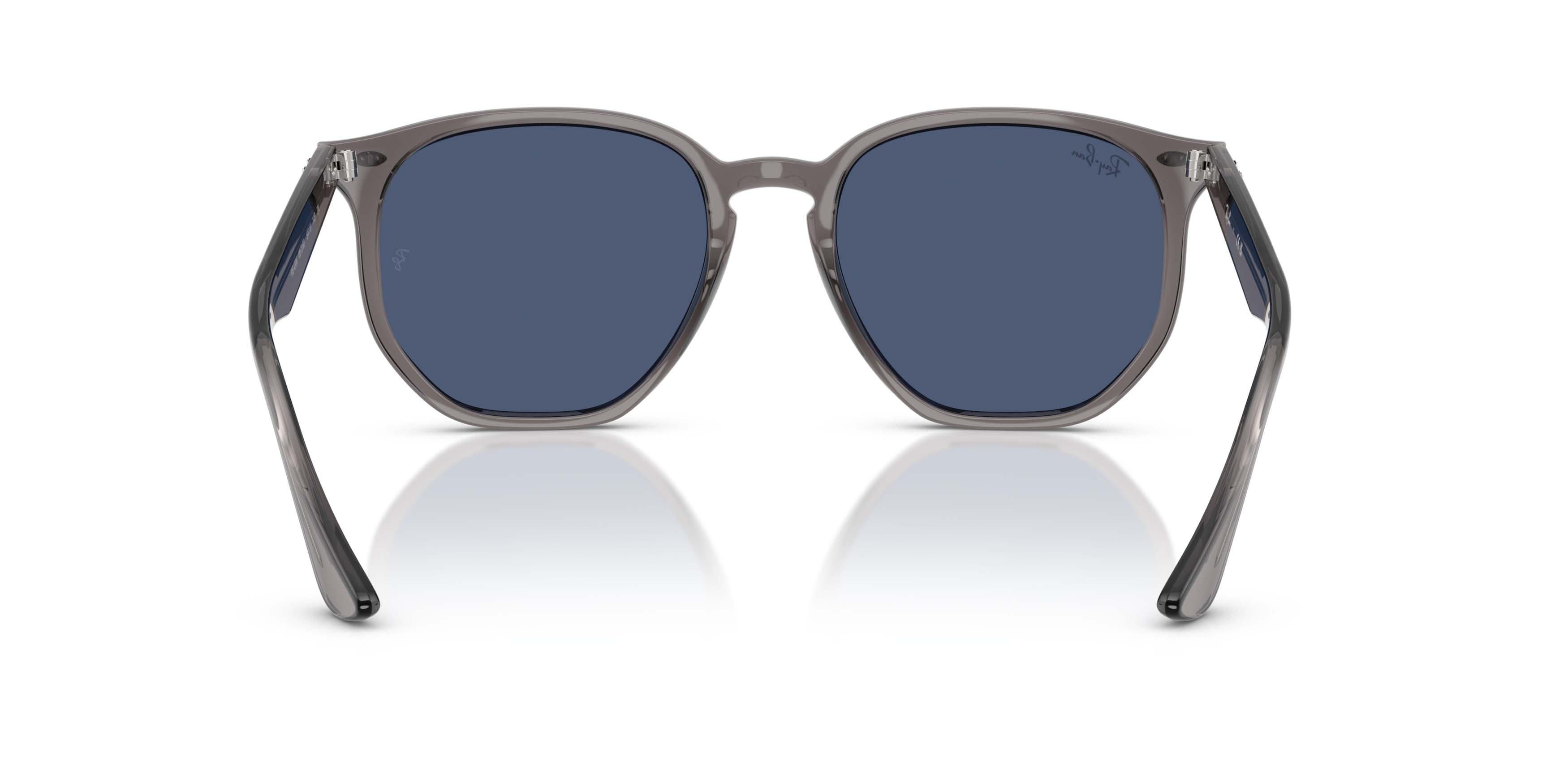 Ray-Ban RB4306 Dark Blue Sunglasses &ndash; Matte Opal Grey - GREY/BLUE Thumbnail View 4