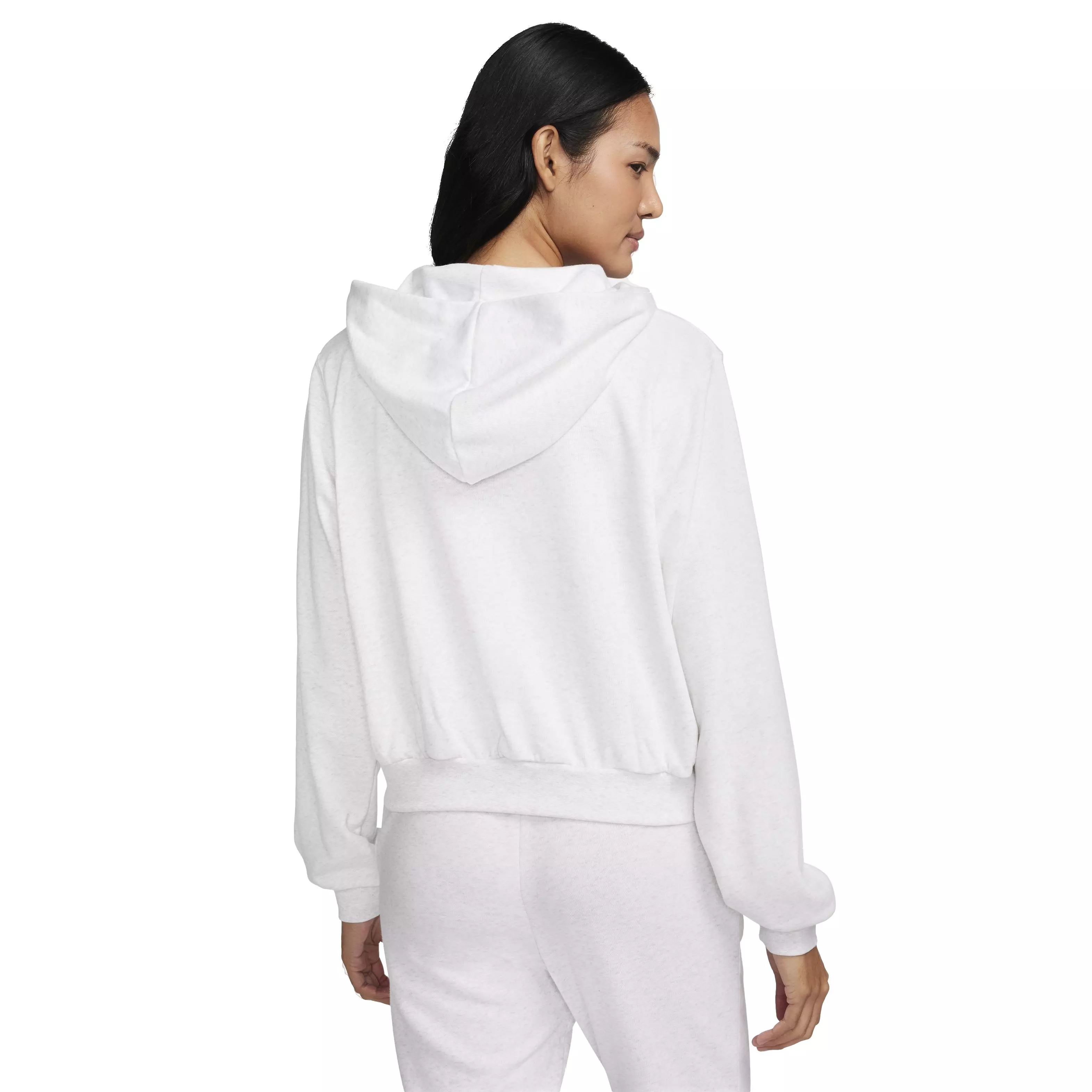 Nike Women's Sportswear Chill Loose Full-Zip French Terry Hoodie - WHITE