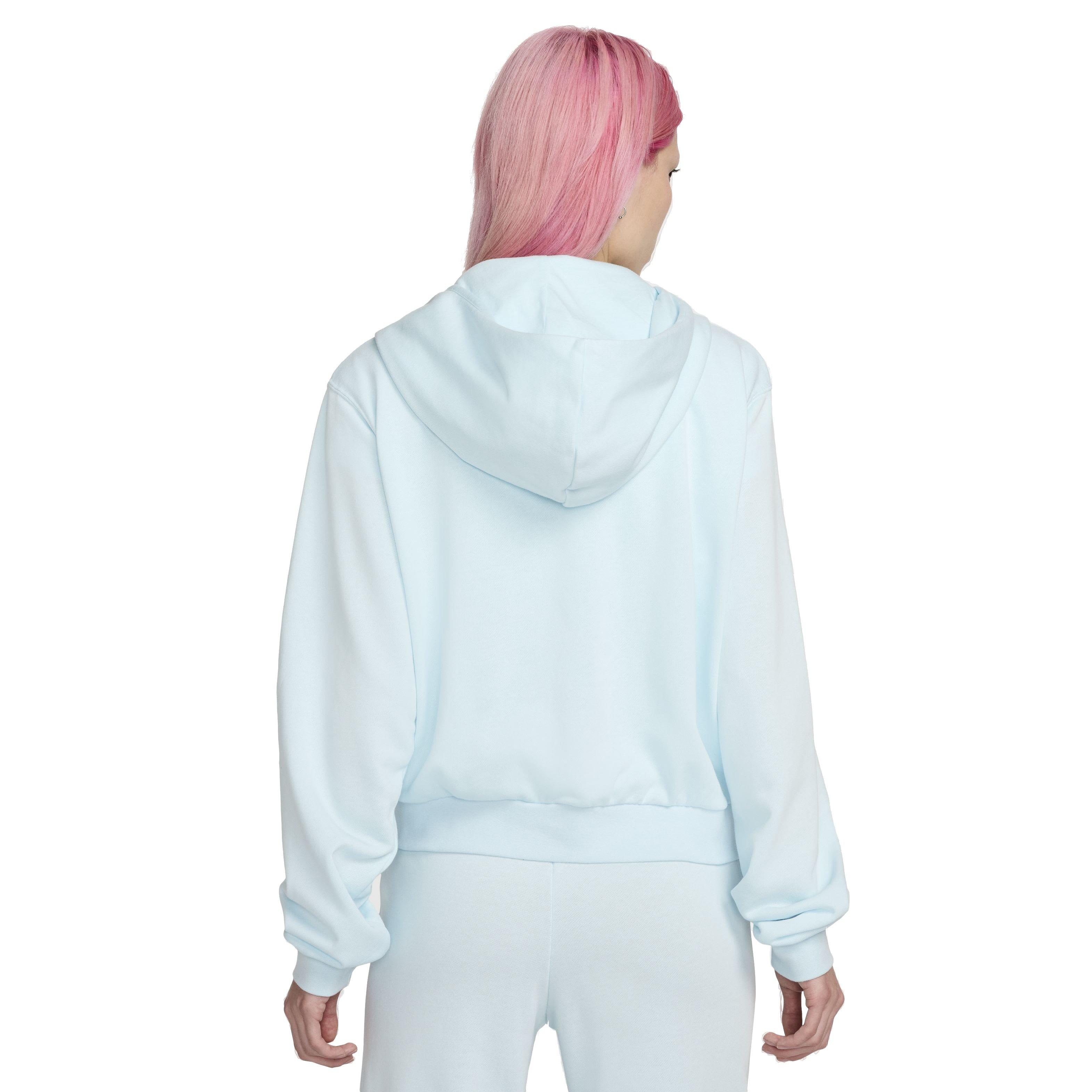 Nike Women's Sportswear Chill Loose Full-Zip French Terry Hoodie - BLUE