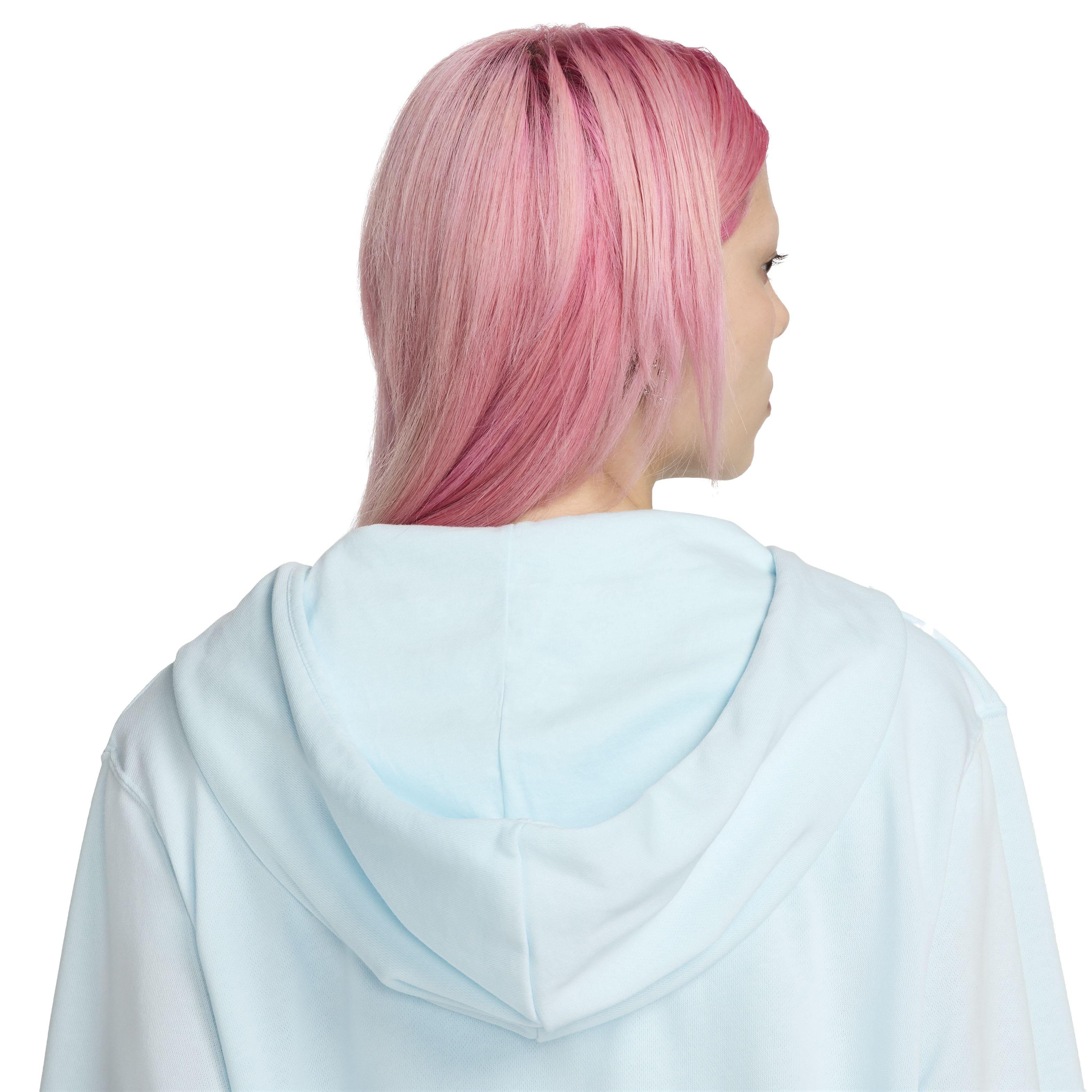 Nike Women's Sportswear Chill Loose Full-Zip French Terry Hoodie - BLUE