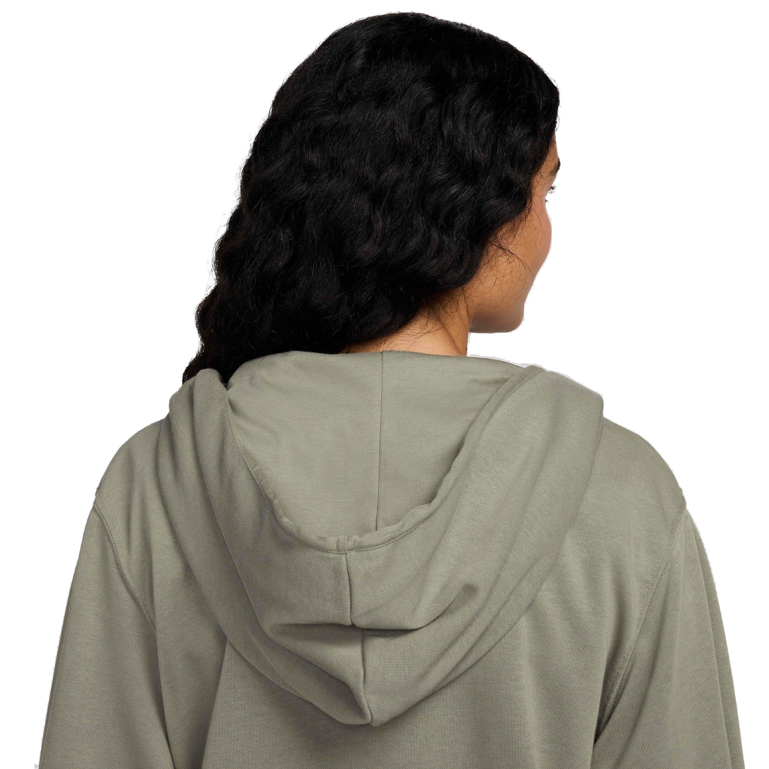 Nike Women's Sportswear Chill Loose Full-Zip French Terry Hoodie - GREEN Thumbnail View 8