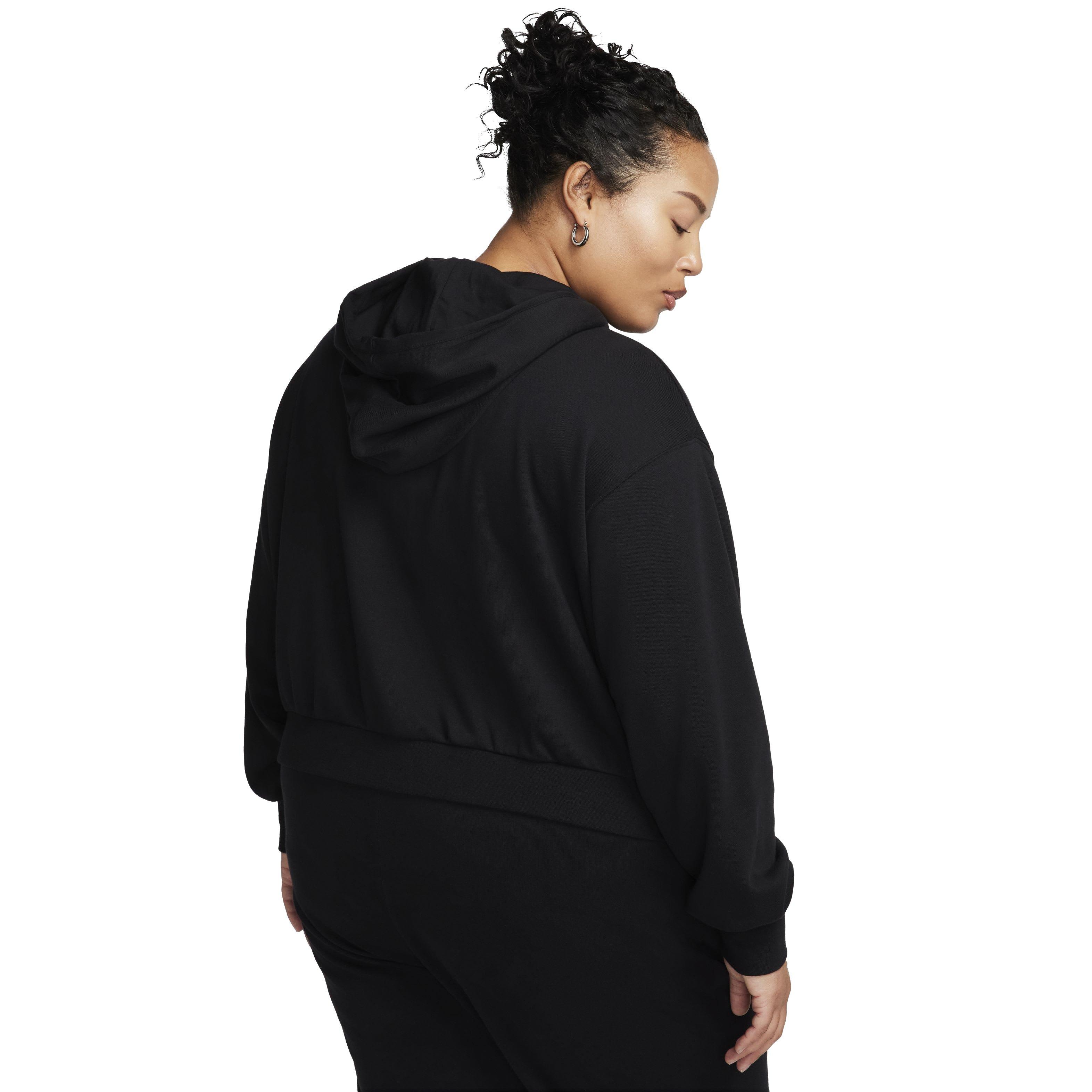 Nike Women's Sportswear Chill Full-Zip French Terry Jacket - BLACK Thumbnail View 2