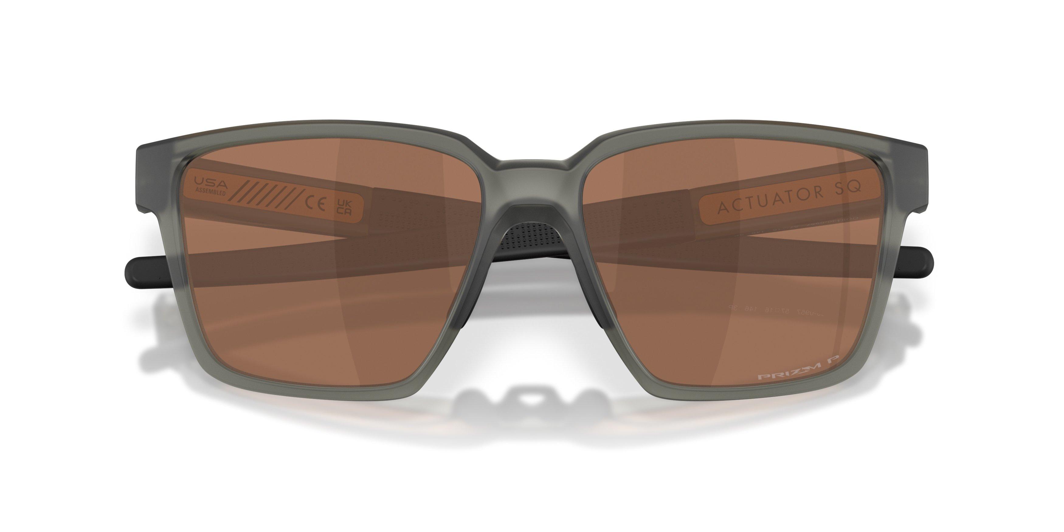Oakley Actuator SQ Prizm 24K Polarized Sunglasses - Matte Olive Ink - GREEN/BROWN Thumbnail View 7
