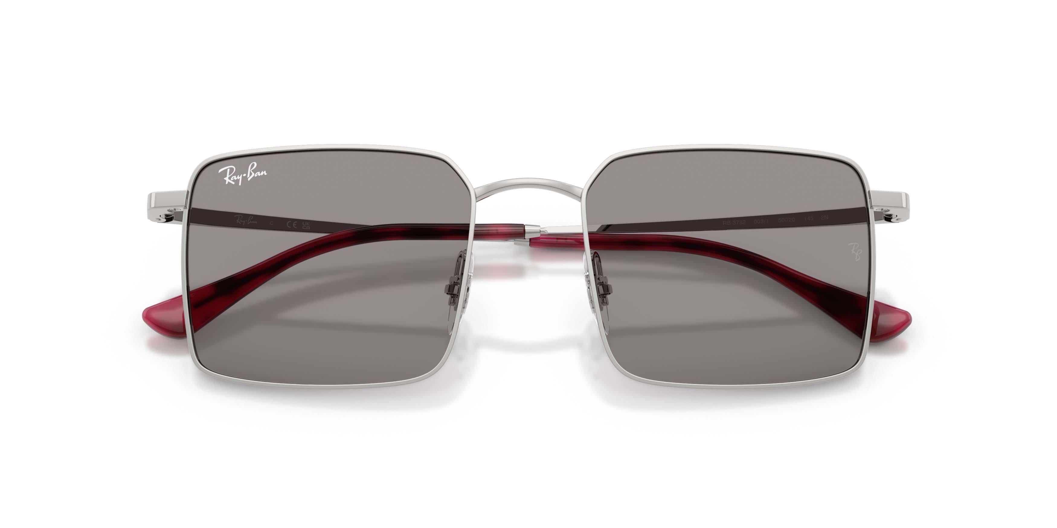 Ray-Ban Idan Bio-Based Grey Sunglasses &ndash; Polished Silver - SILVER Thumbnail View 5