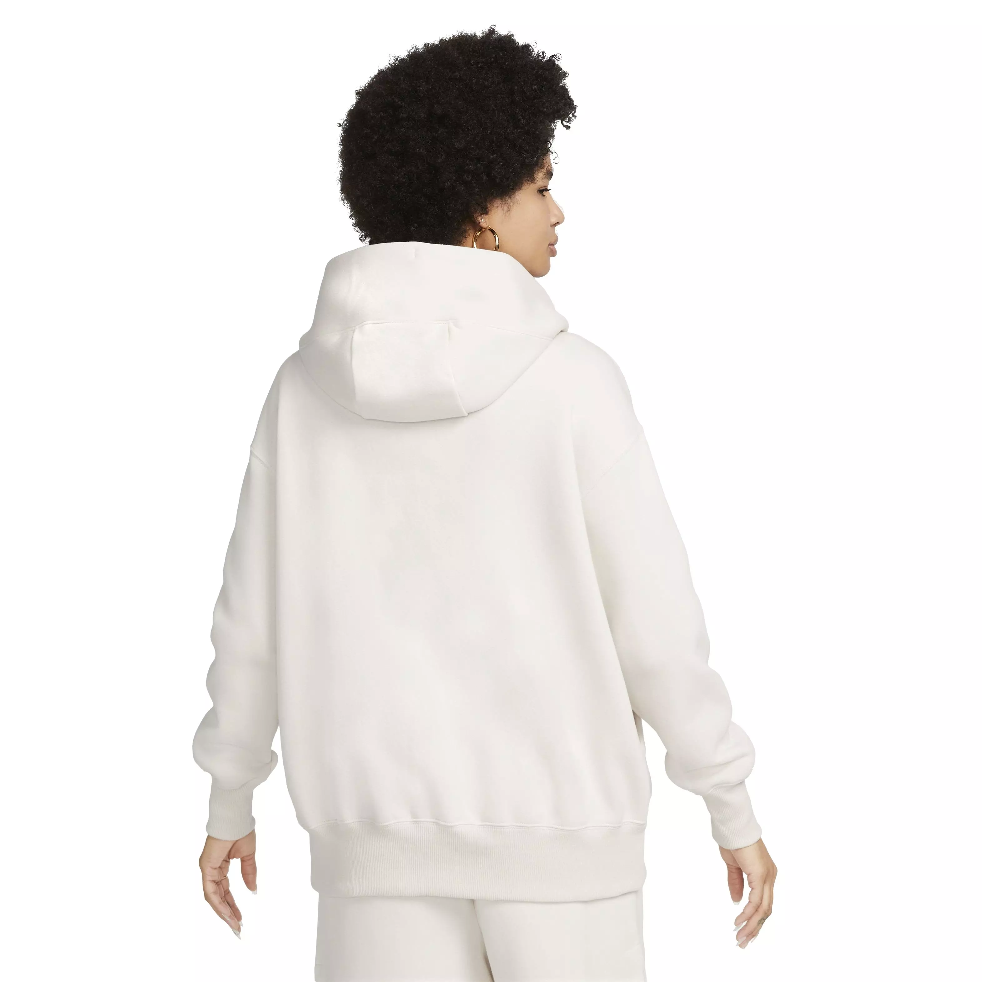Nike Women's Sportswear Phoenix Fleece Oversized Full-Zip Jacket - WHITE