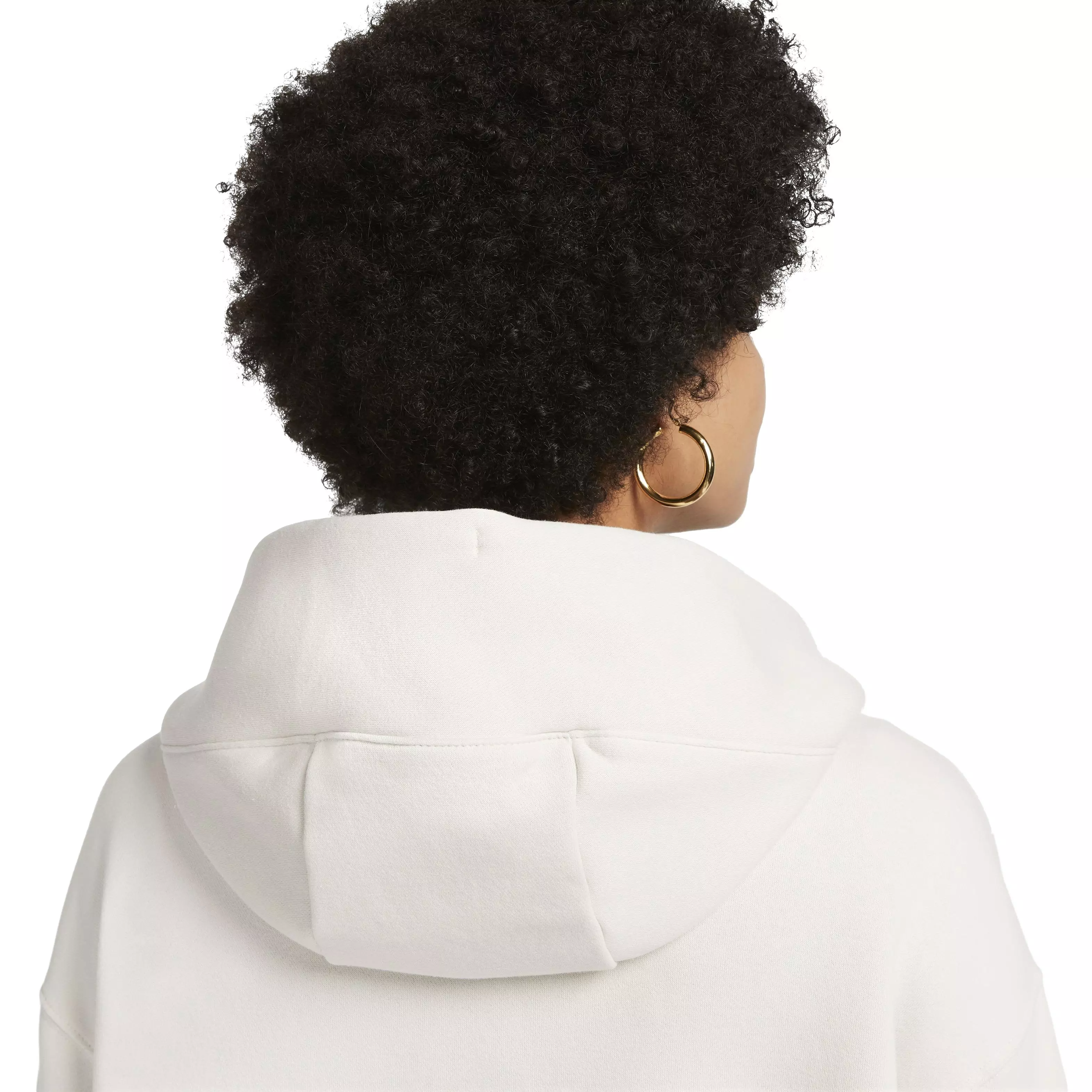 Nike Women's Sportswear Phoenix Fleece Oversized Full-Zip Jacket - WHITE
