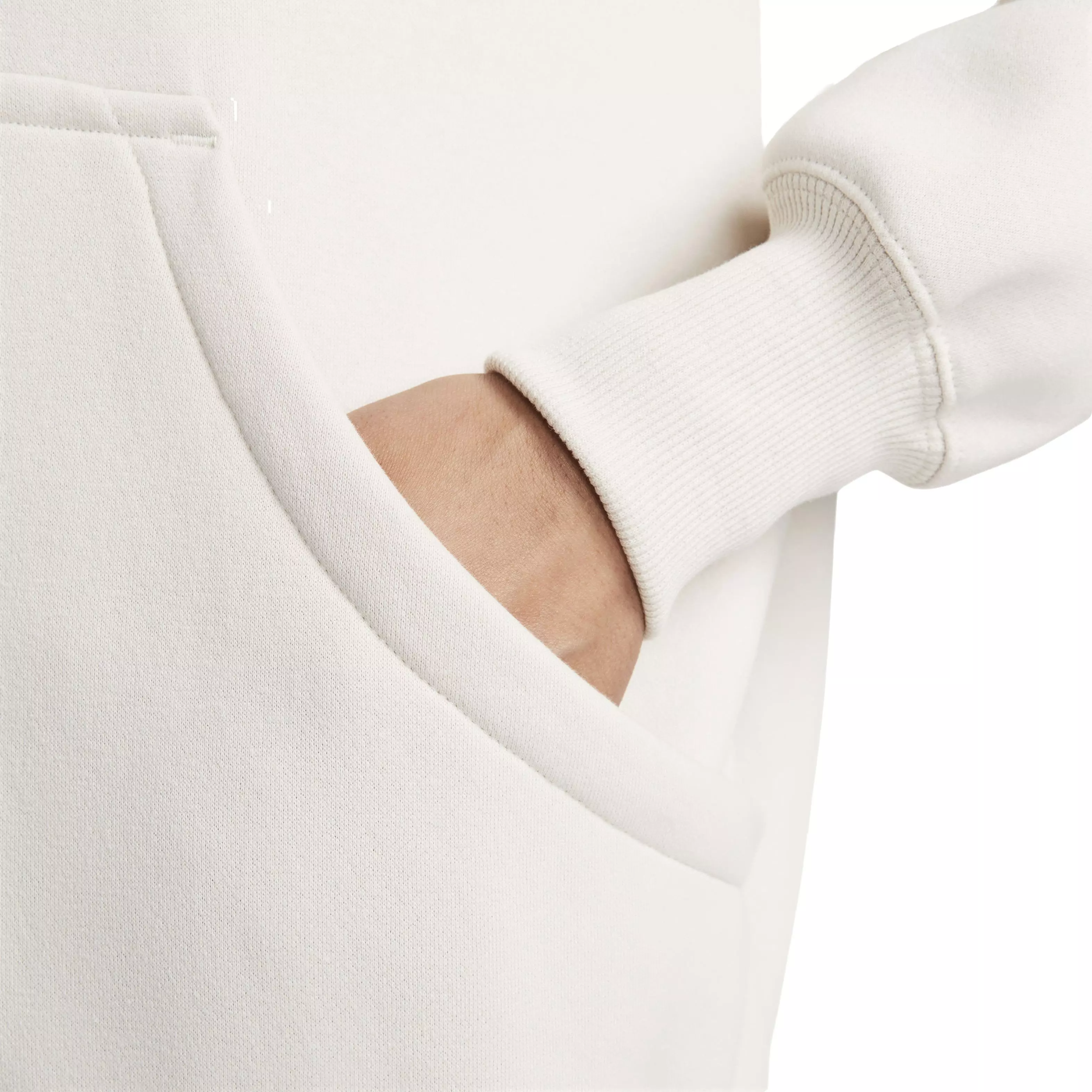 Nike Women's Sportswear Phoenix Fleece Oversized Full-Zip Jacket - WHITE