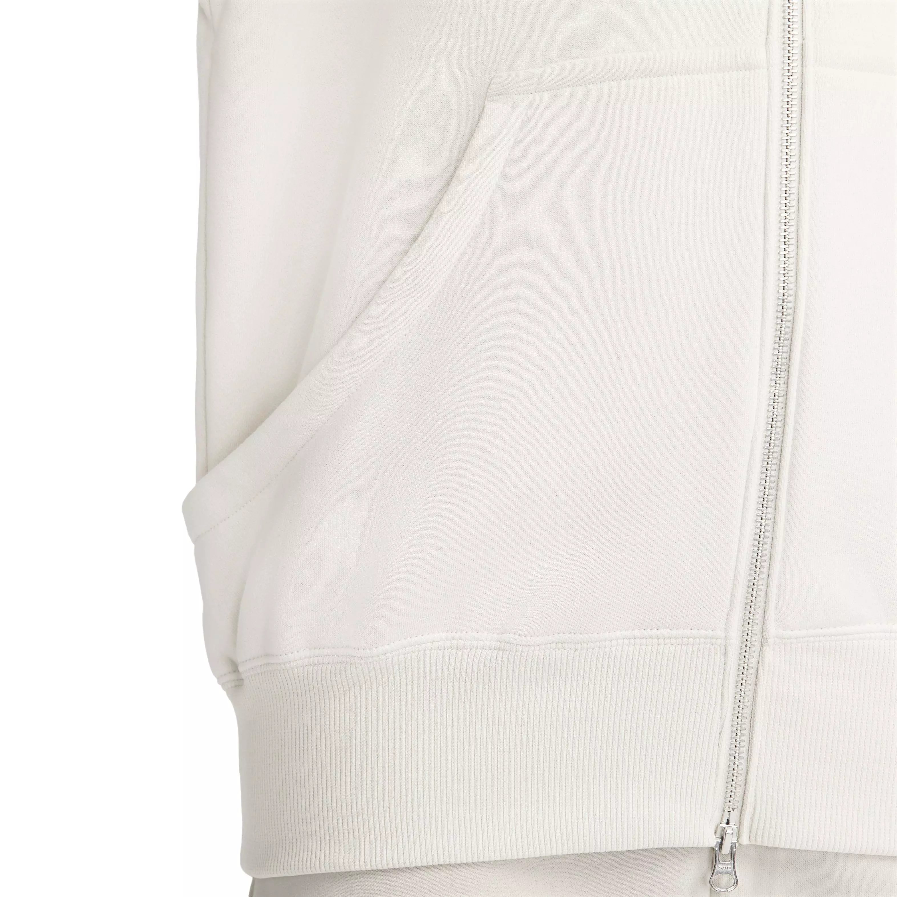 Nike Women's Sportswear Phoenix Fleece Oversized Full-Zip Jacket - WHITE