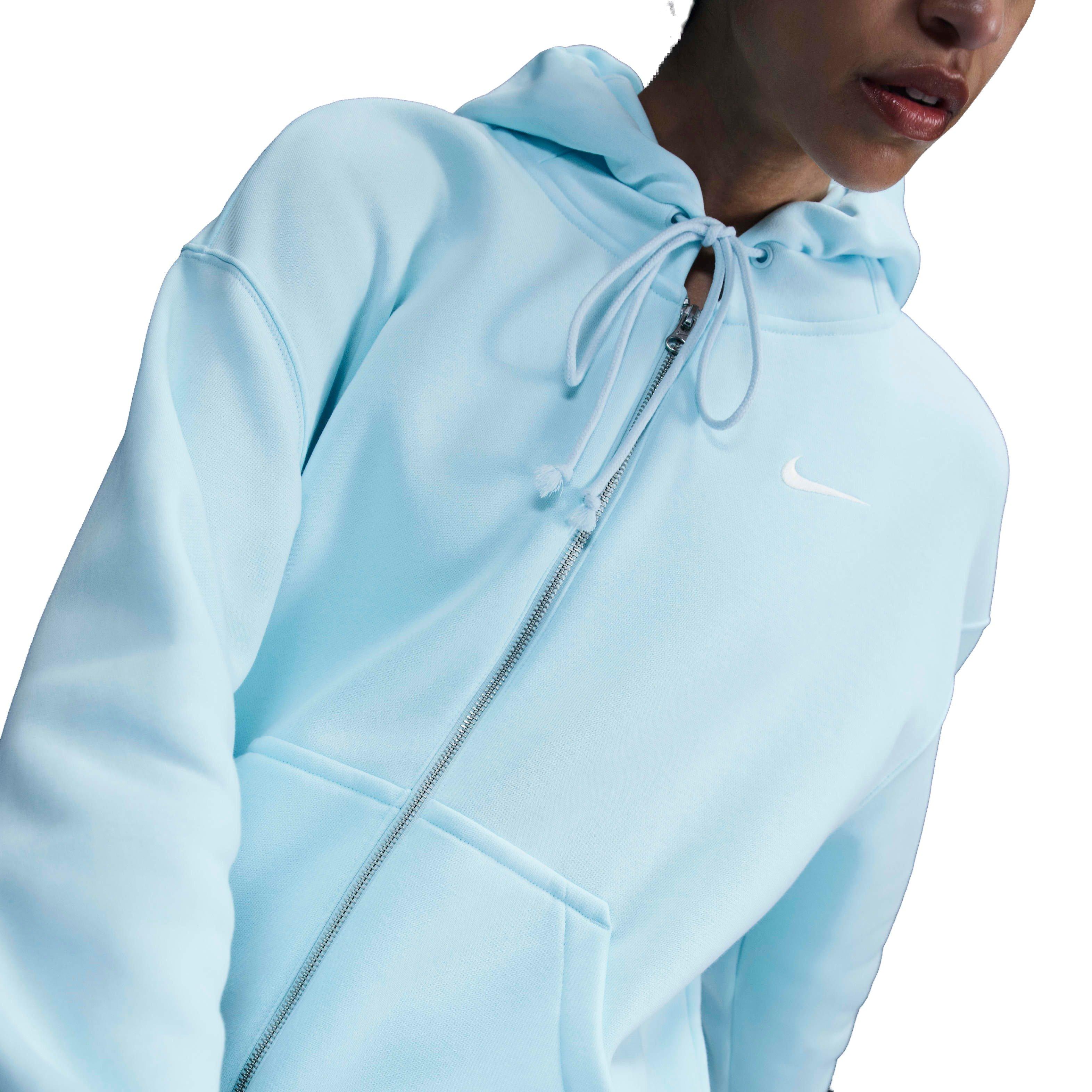 Nike Women's Sportswear Phoenix Fleece Oversized Full-Zip Jacket - BLUE Thumbnail View 1