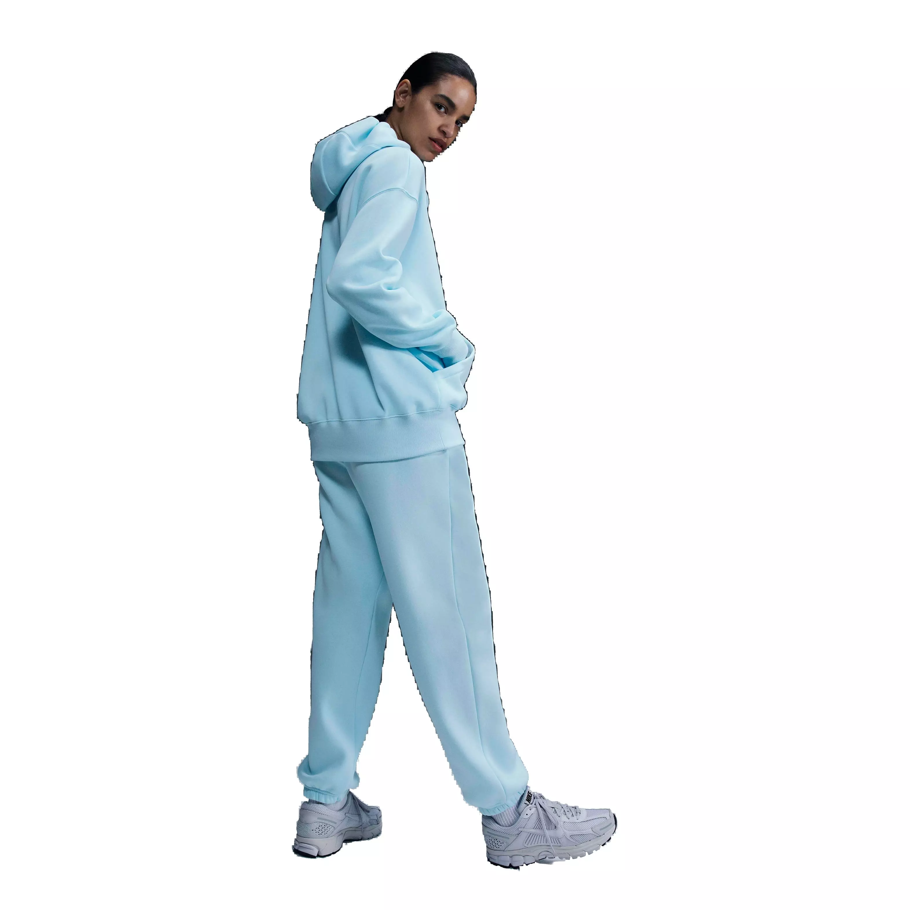 Nike Women's Sportswear Phoenix Fleece Oversized Full-Zip Jacket - BLUE