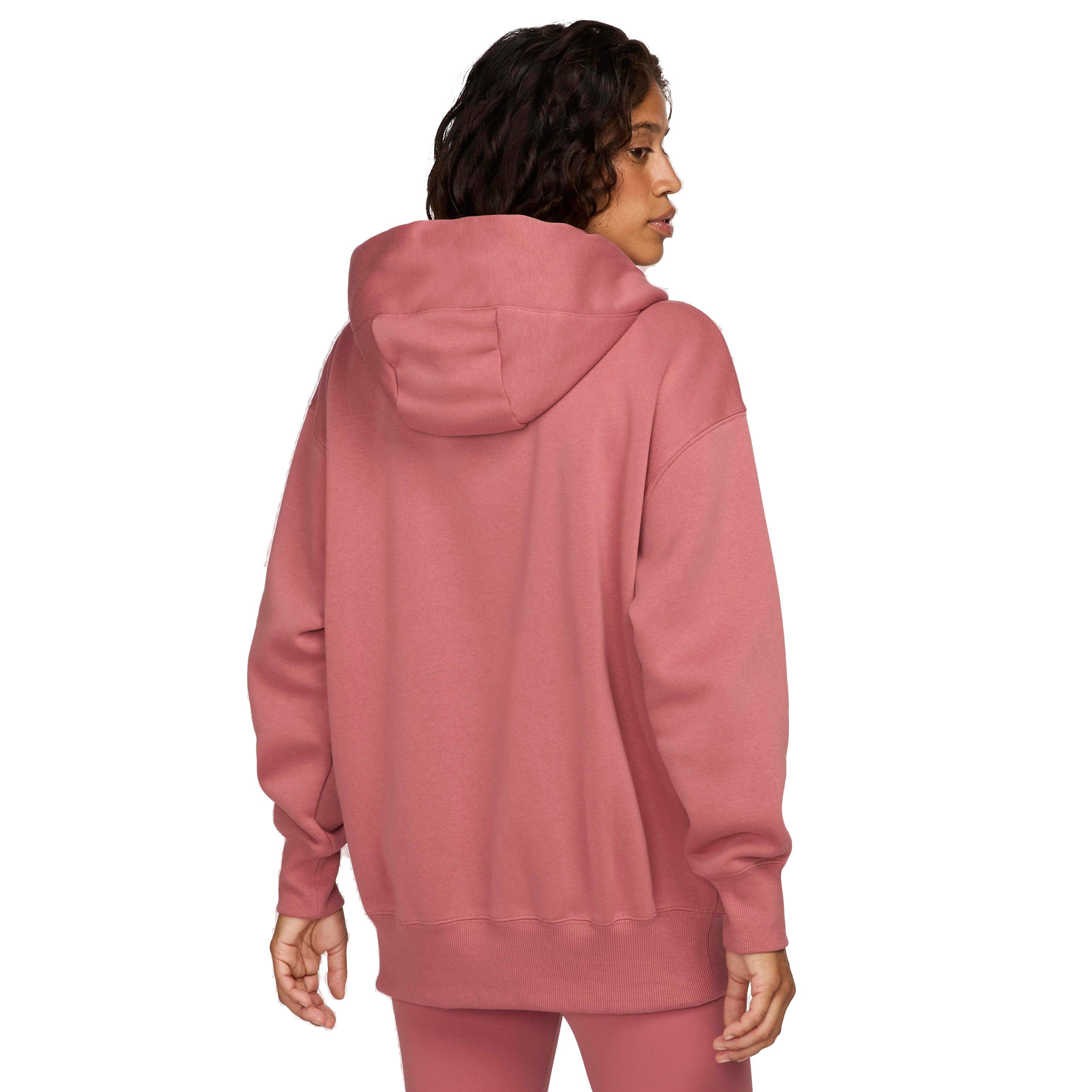 Nike Women's Sportswear Phoenix Fleece Oversized Full-Zip Jacket - PINK Thumbnail View 2