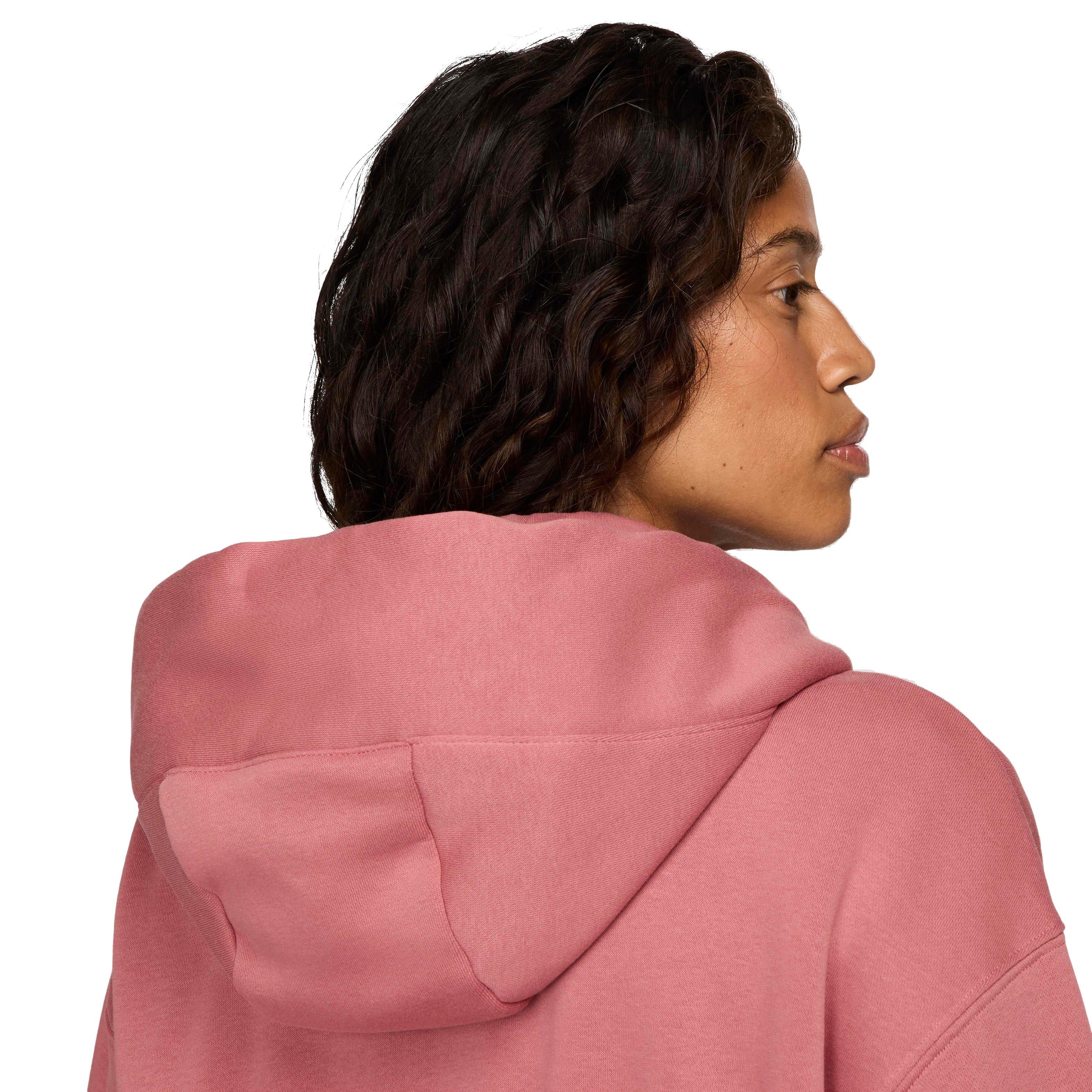 Nike Women's Sportswear Phoenix Fleece Oversized Full-Zip Jacket - PINK Thumbnail View 8