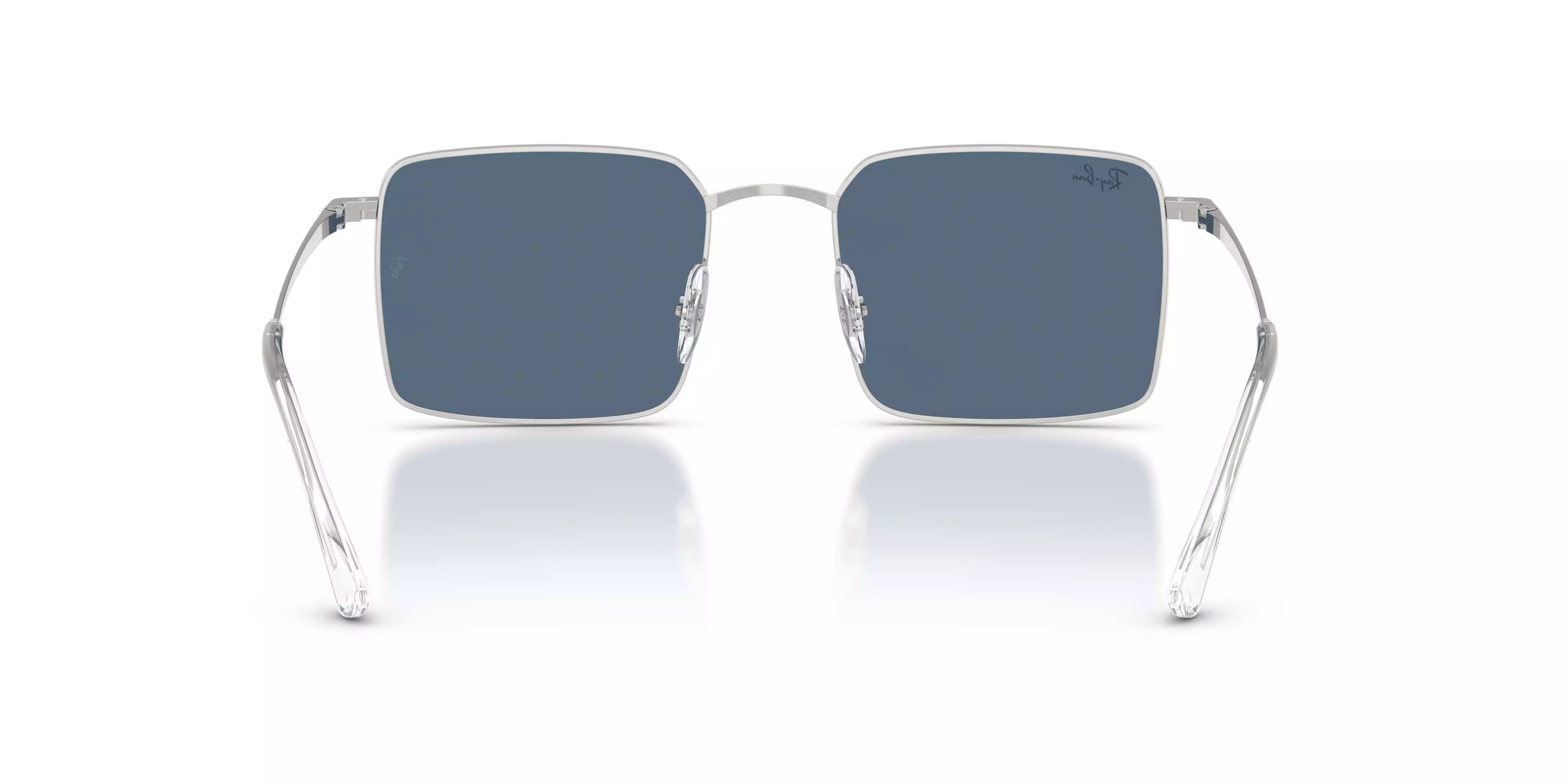 Ray-Ban Idan Bio-Based Dark Blue Sunglasses &ndash; Polished Silver - SILVER/BLUE