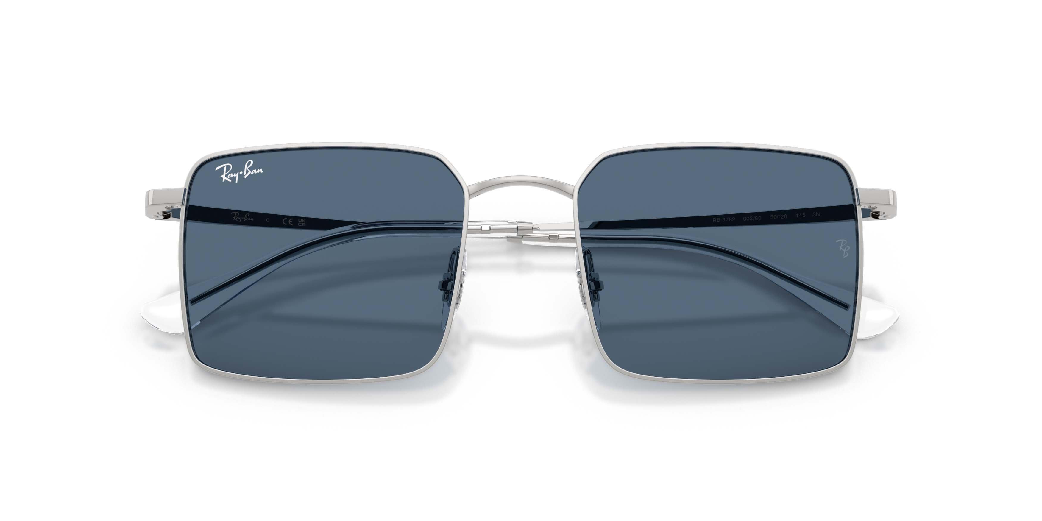 Ray-Ban Idan Bio-Based Dark Blue Sunglasses &ndash; Polished Silver - SILVER/BLUE Thumbnail View 5