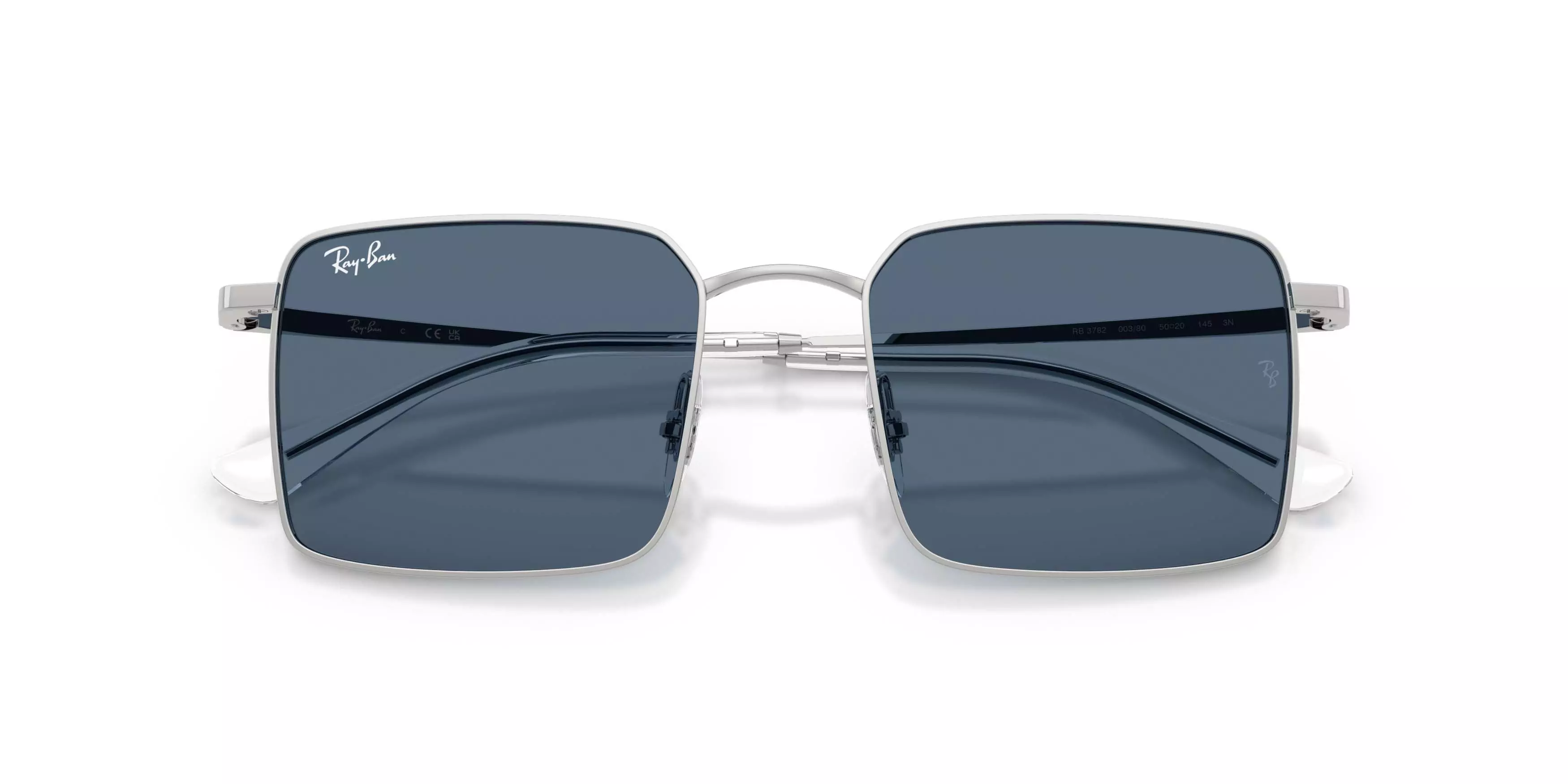 Ray-Ban Idan Bio-Based Dark Blue Sunglasses &ndash; Polished Silver - SILVER/BLUE