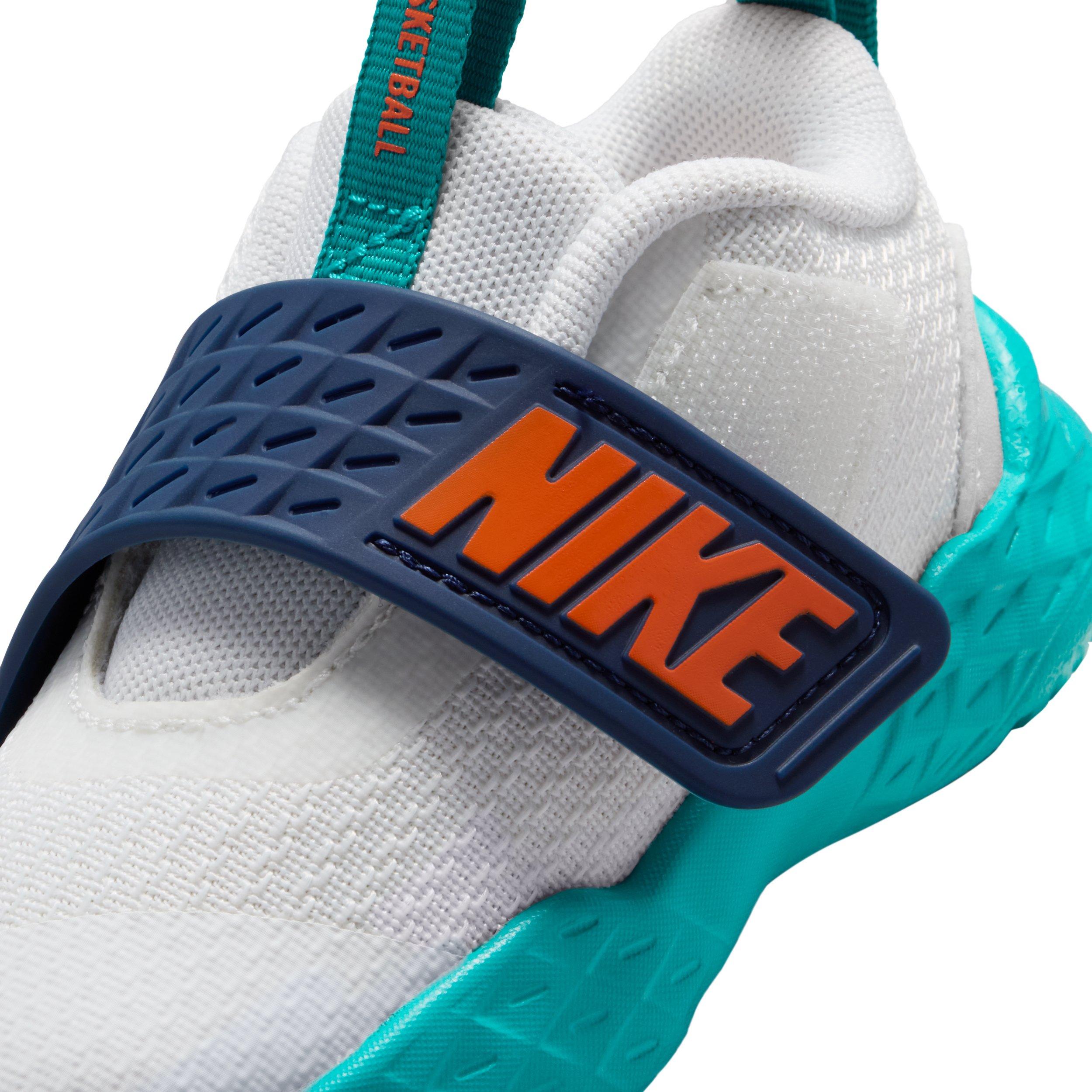 Nike Team Hustle D 12 "Summit White/Energy/Midnight Navy/Safety Orange" Infant Boys' Basketball Shoe - WHITE/ENERGY/NAVY/ORANGE