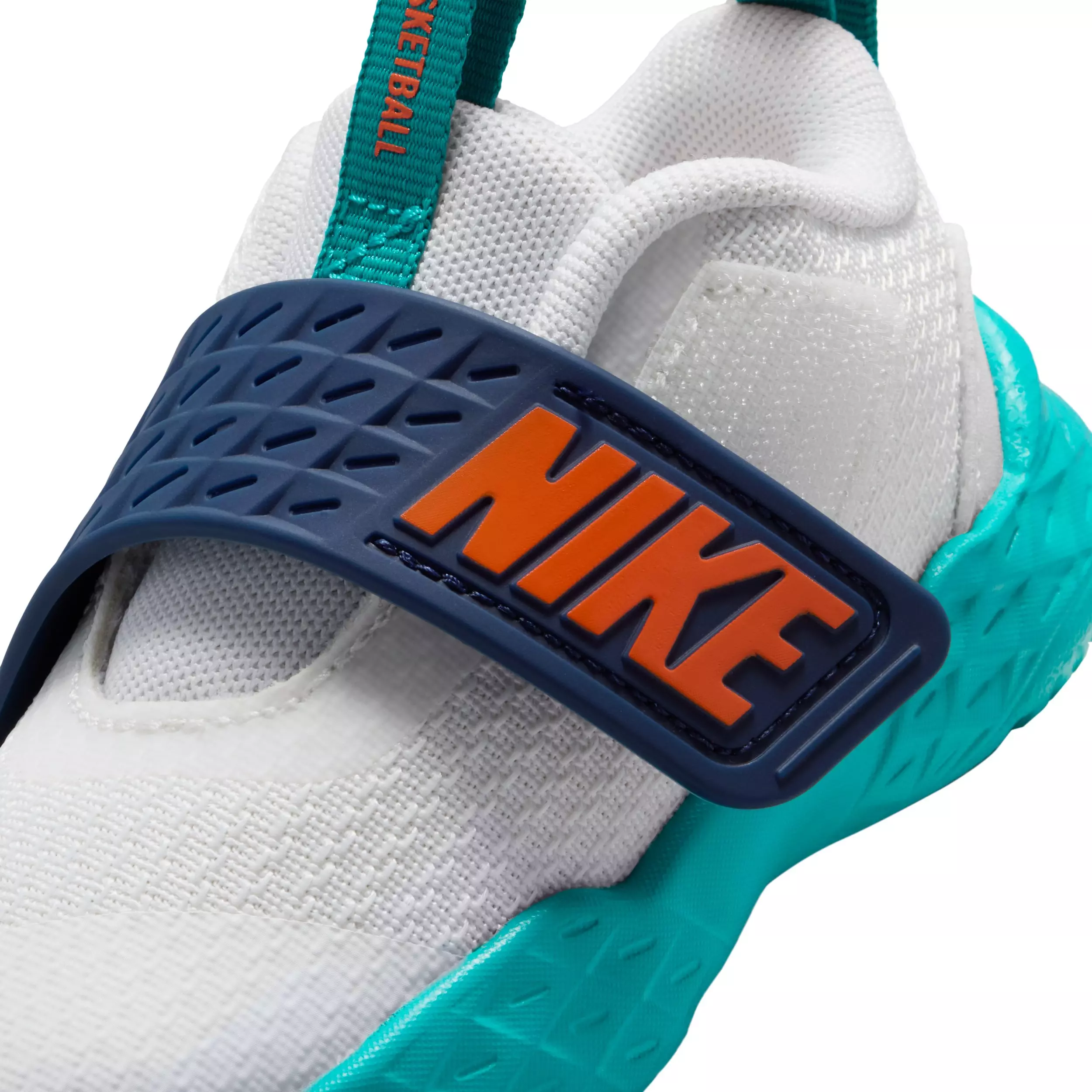 Nike Team Hustle D 12 "Summit White/Energy/Midnight Navy/Safety Orange" Infant Boys' Basketball Shoe - WHITE/ENERGY/NAVY/ORANGE