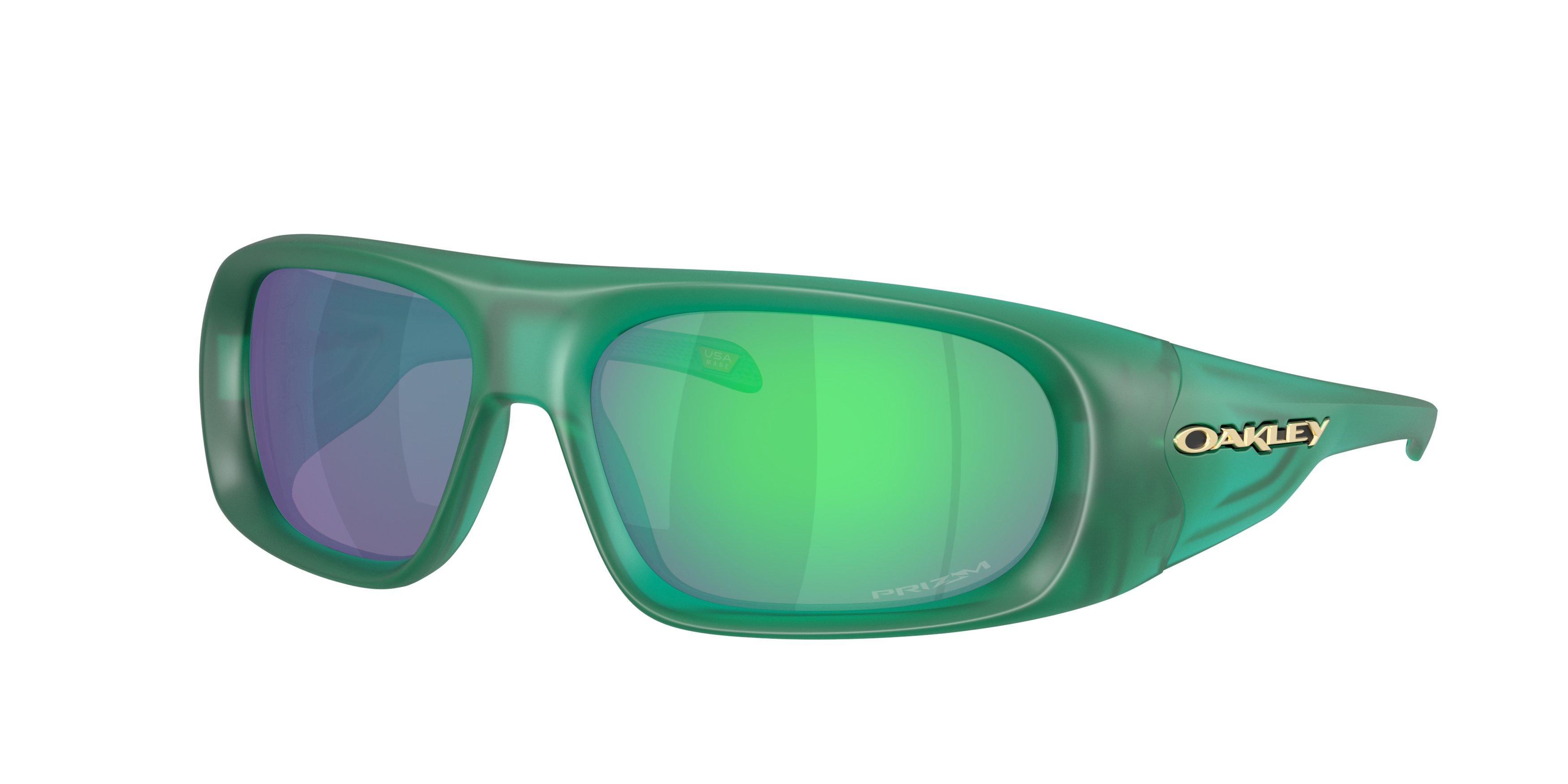 Oakley Belleville Prizm Jade Sunglasses - Transparent Viridian - GREEN Thumbnail View 1